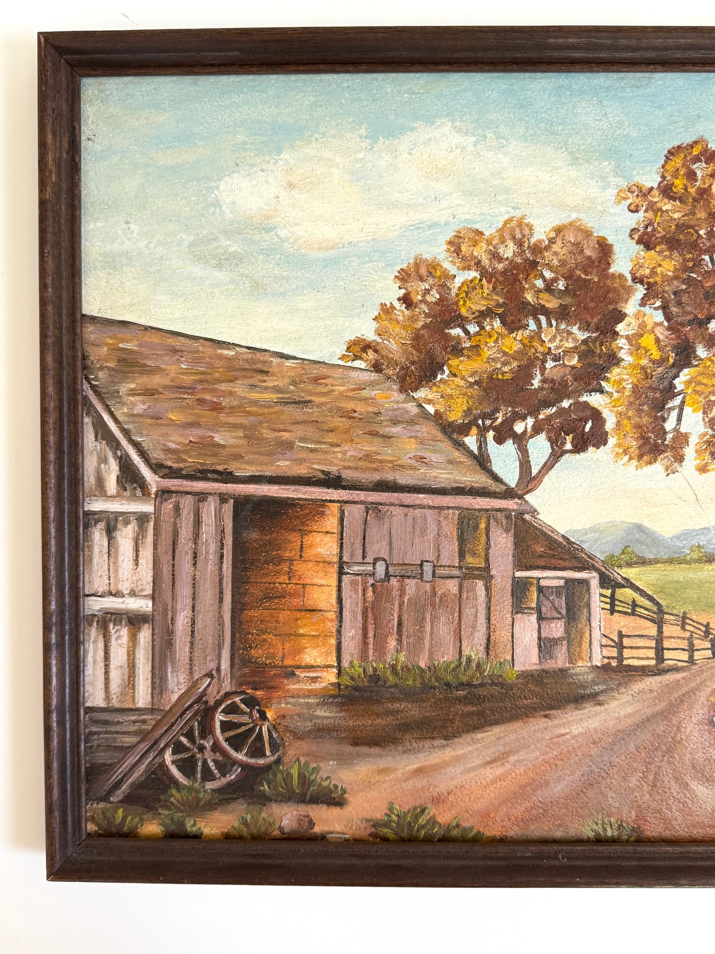 Vintage Barn Painting