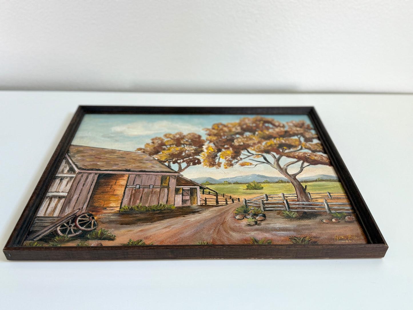 Vintage Barn Painting