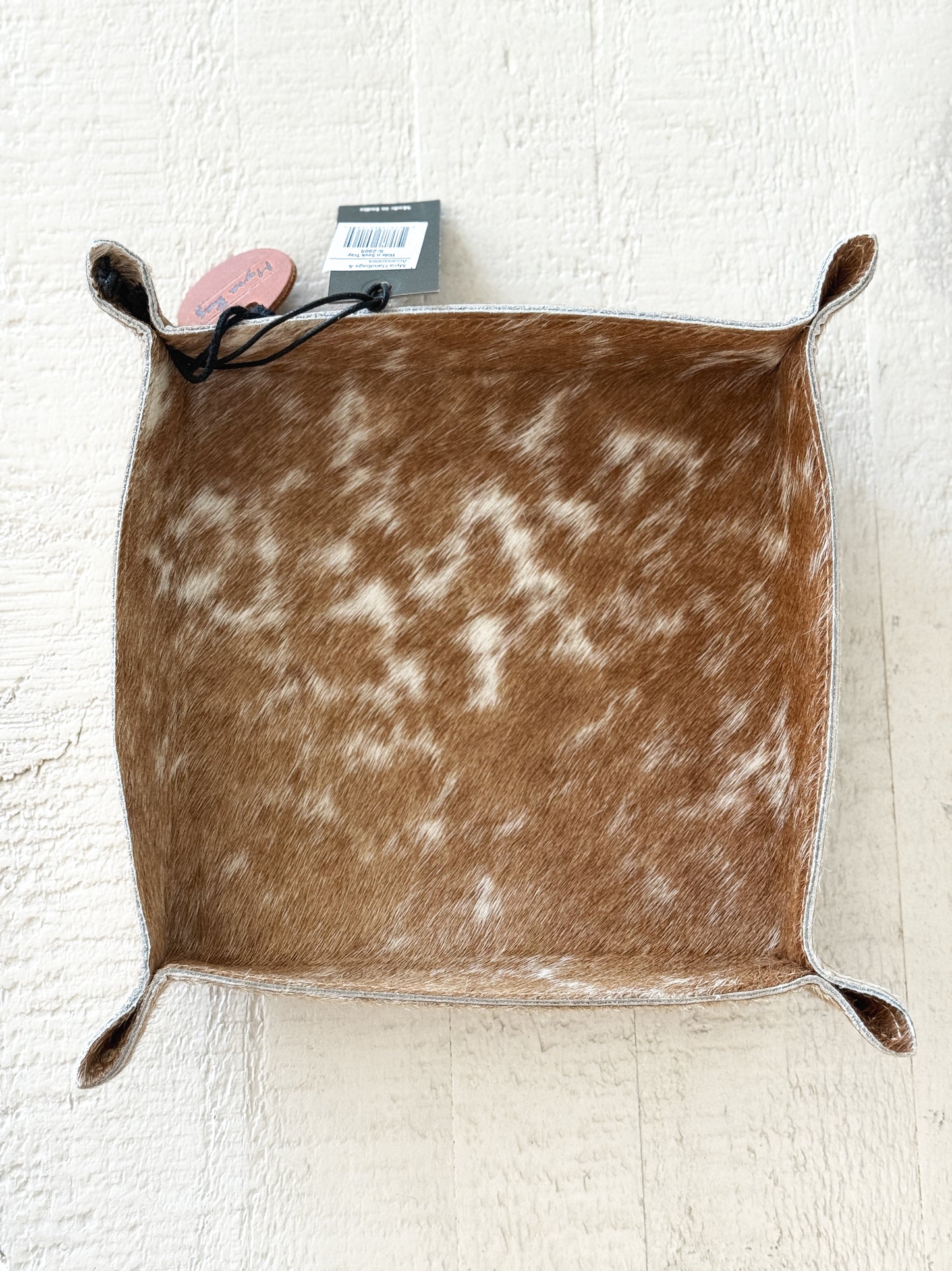 Cowhide Catchall Trays