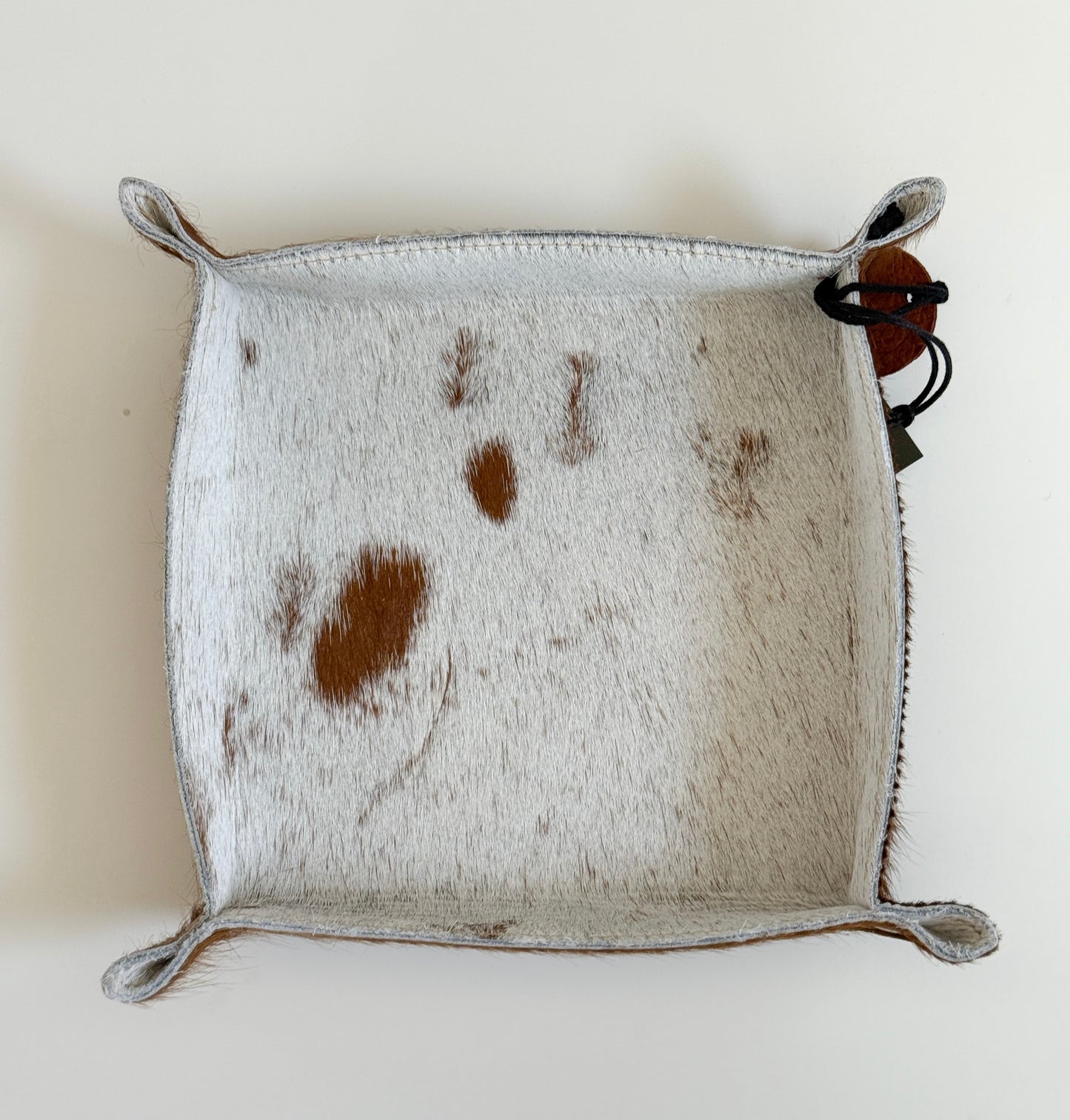Cowhide Catchall Trays