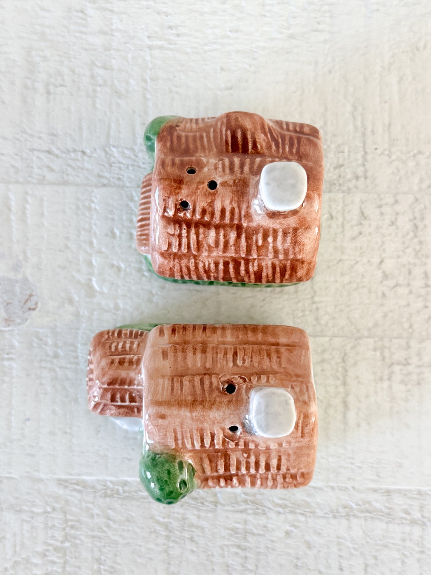 Vintage Cottage House Salt and Pepper Shakers