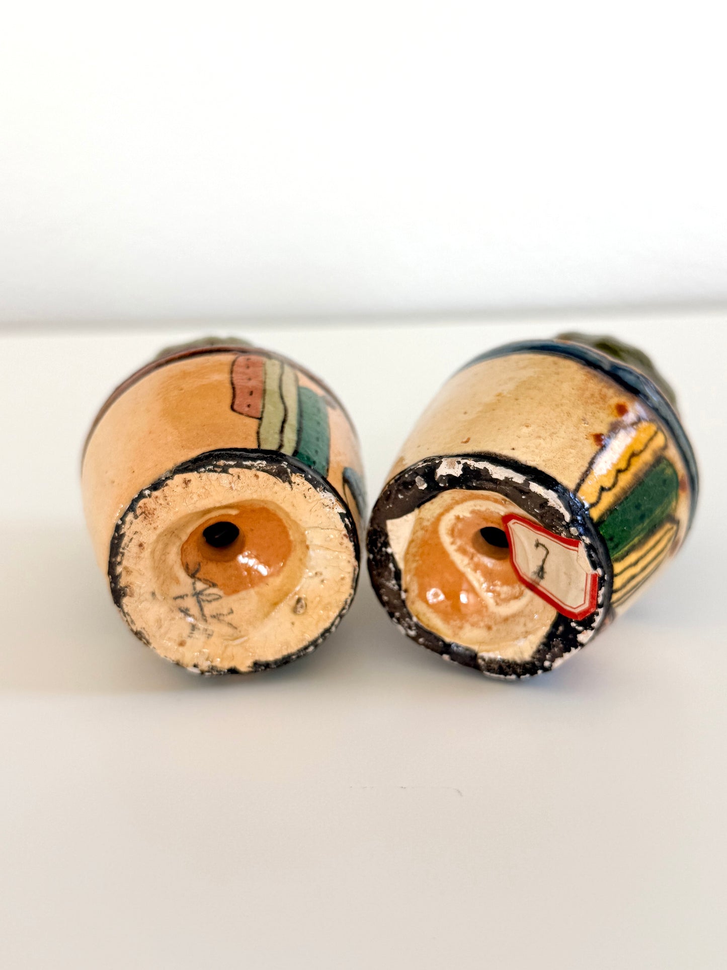 Vintage Mexican Barrel Cactus Salt & Pepper