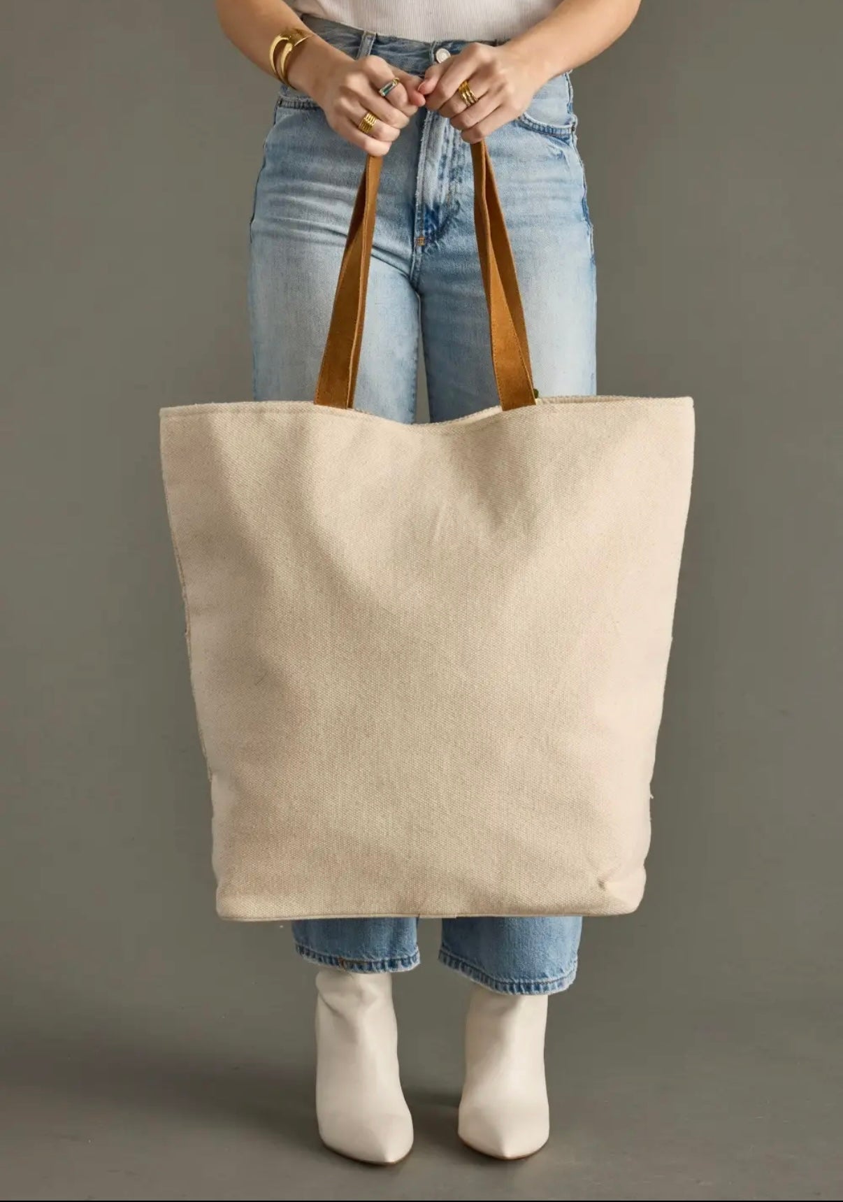 Aztec Tote (Green & White)