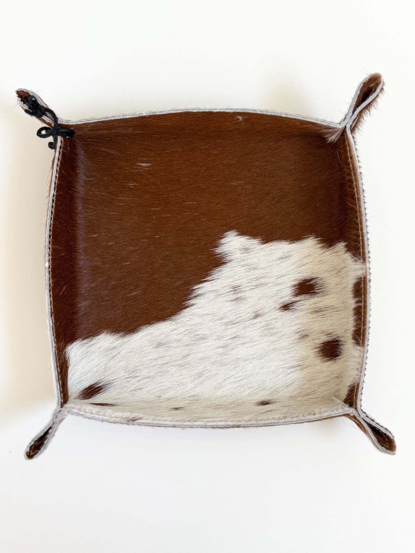 Cowhide Catchall Trays
