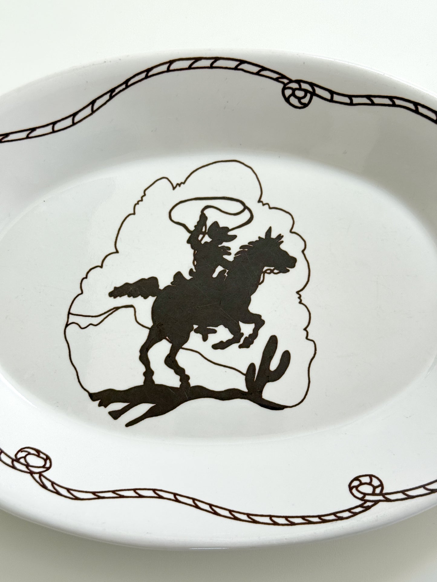 Vintage Cowboy Platter (large)