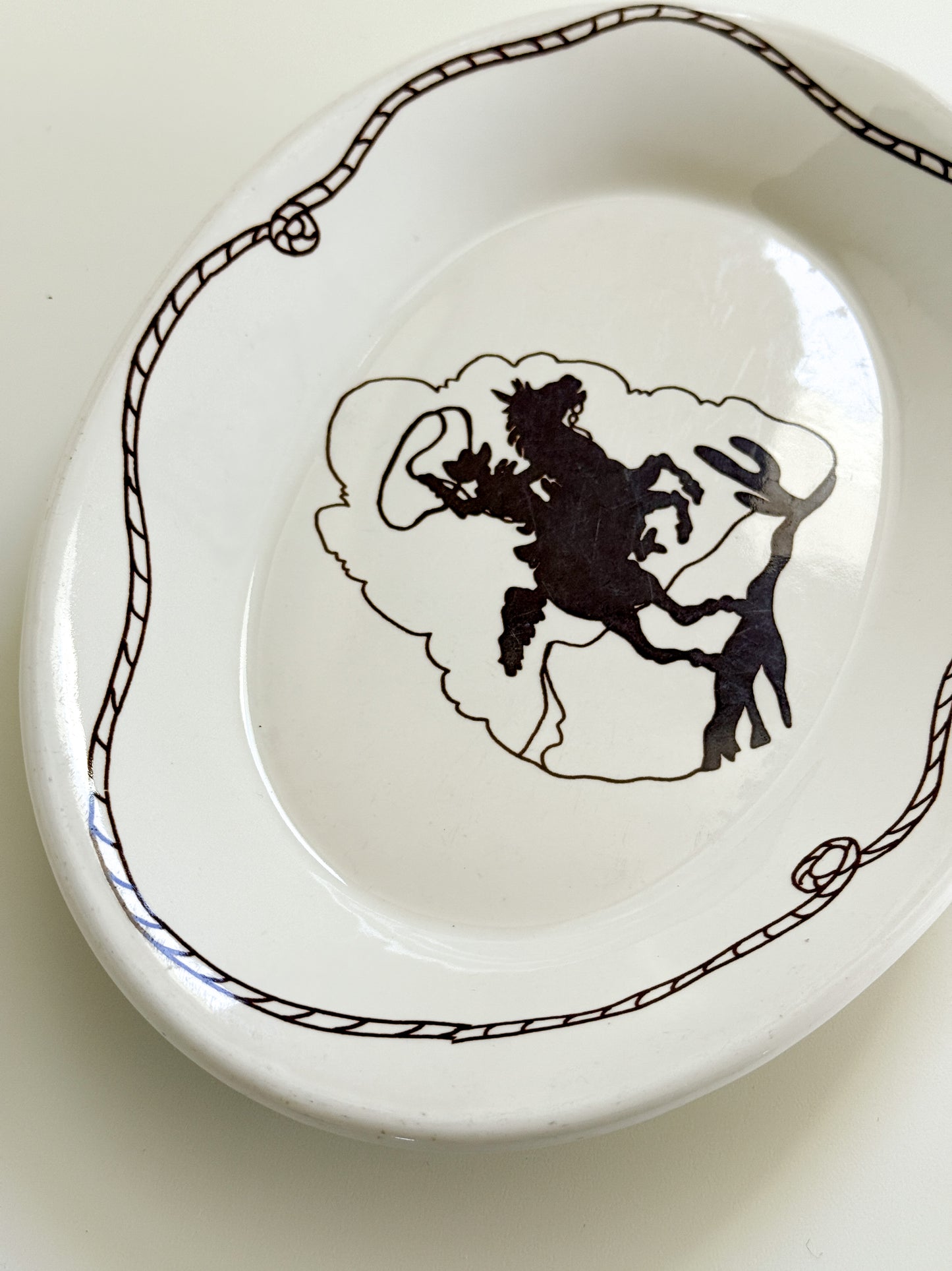 Vintage Cowboy Platter (large)