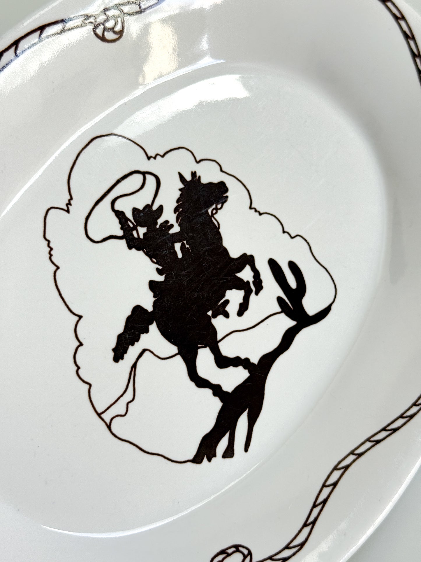 Vintage Cowboy Platter (large)