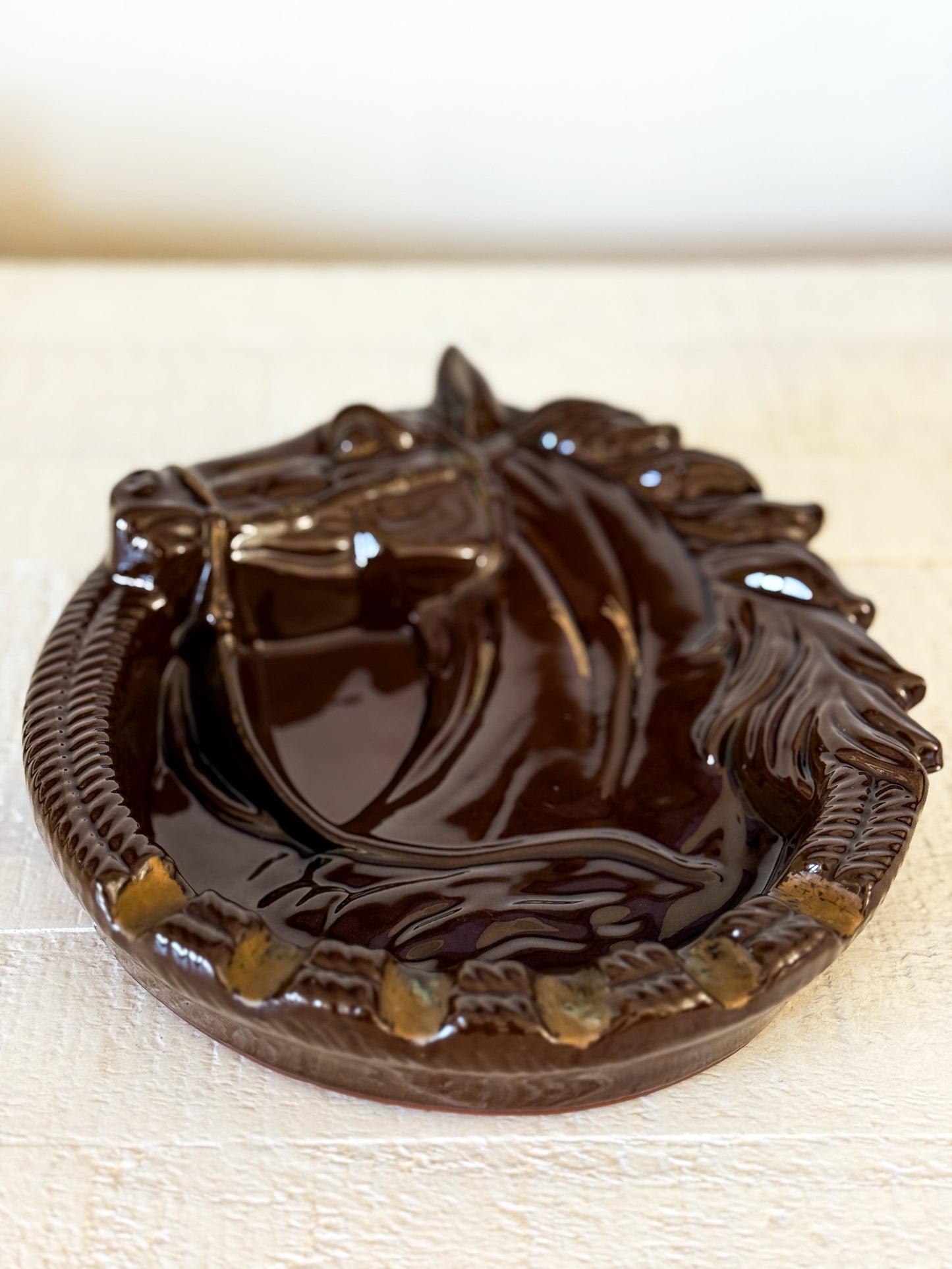 Vintage Horse Ashtray / Trinket Dish (Large)