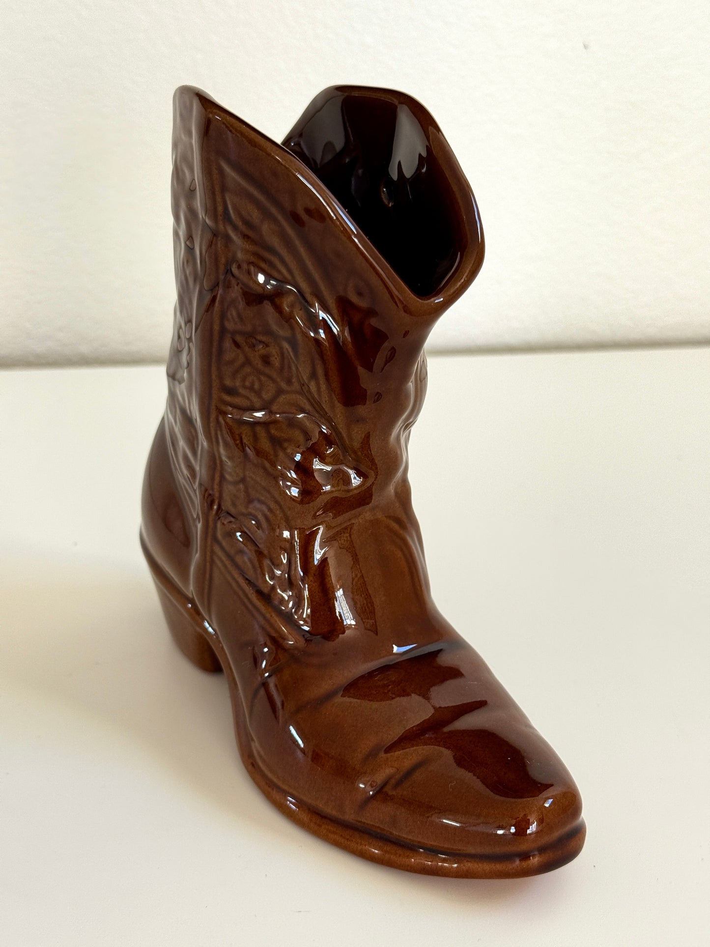 Vintage Frankoma Boot Vase (Larger size)