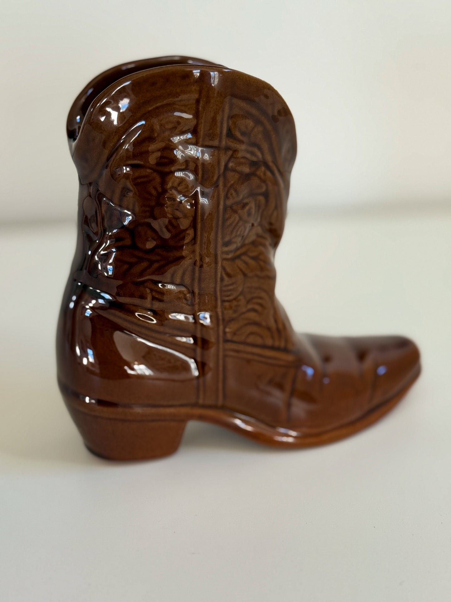 Vintage Frankoma Boot Vase (Larger size)