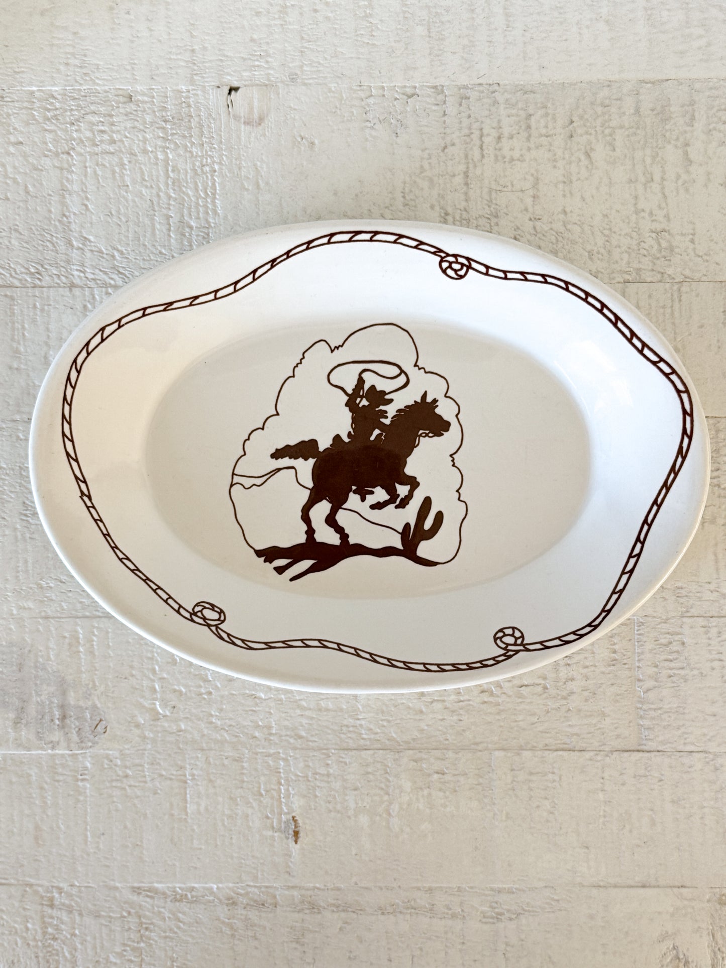 Vintage Cowboy Platter (small)