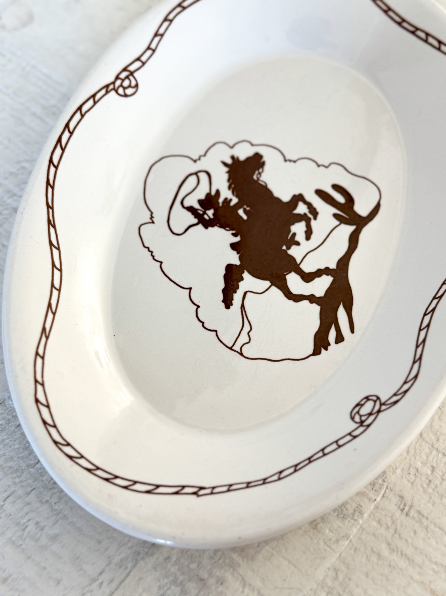 Vintage Cowboy Platter (small)