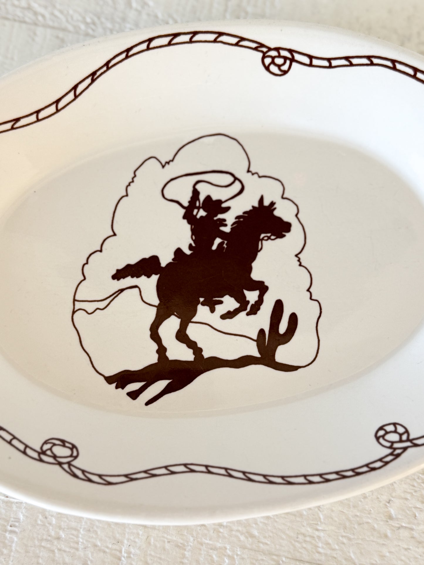 Vintage Cowboy Platter (small)