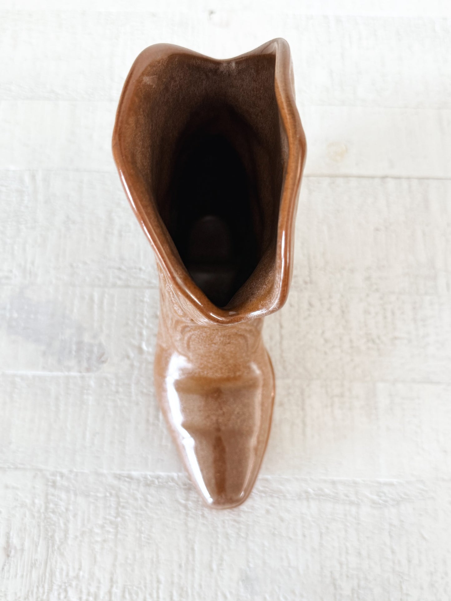 Vintage Frankoma Boot Vase/Wall Pocket