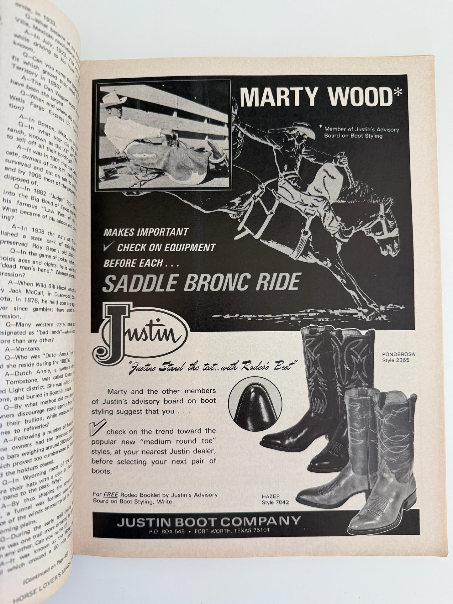 Vintage Horse Lovers Magazine 1970