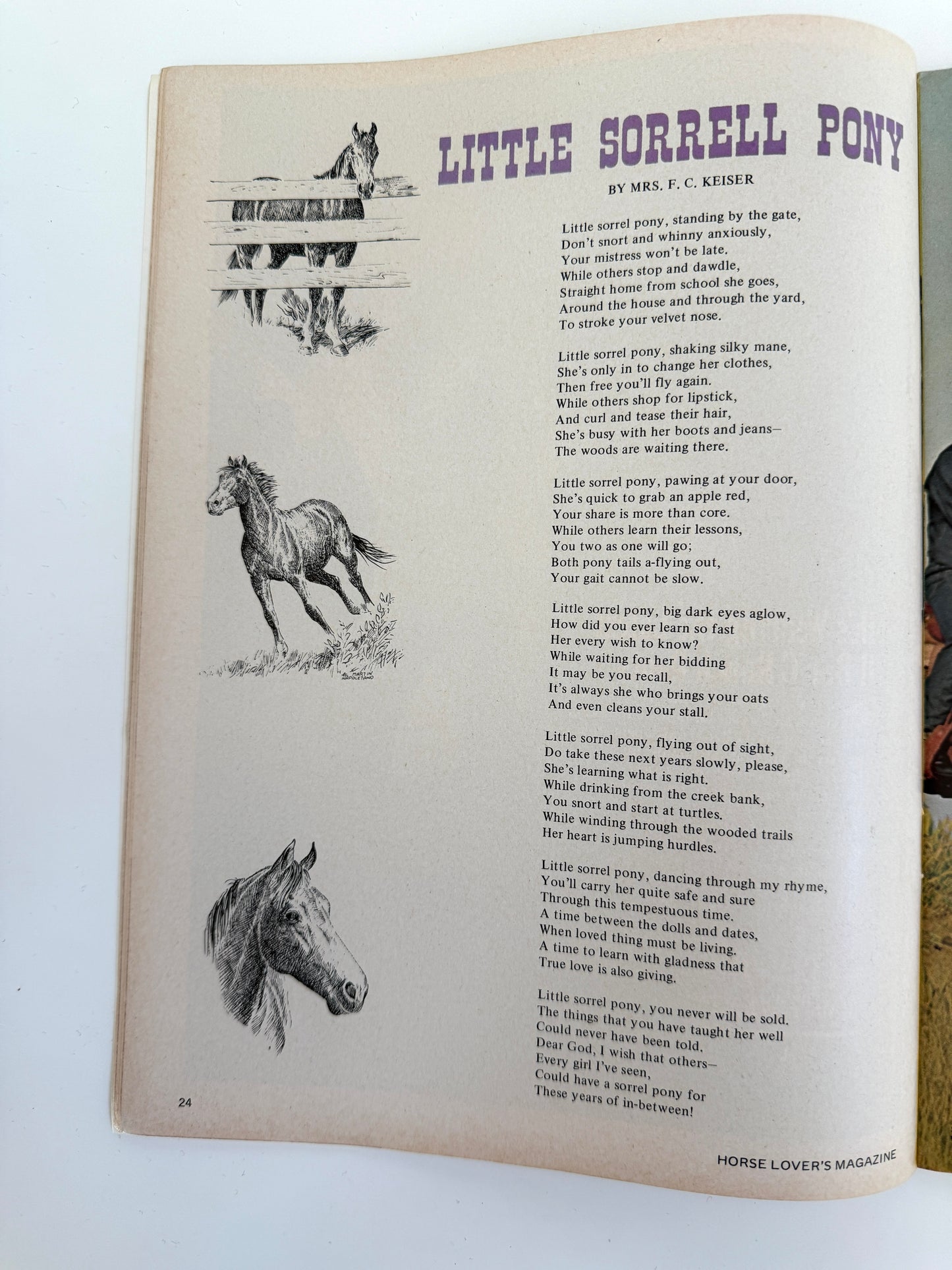 Vintage Horse Lovers Magazine 1970