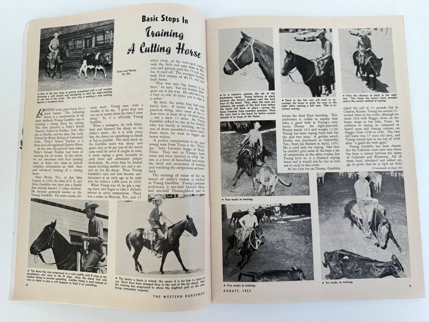 Vintage Western Horseman Magazine 1953