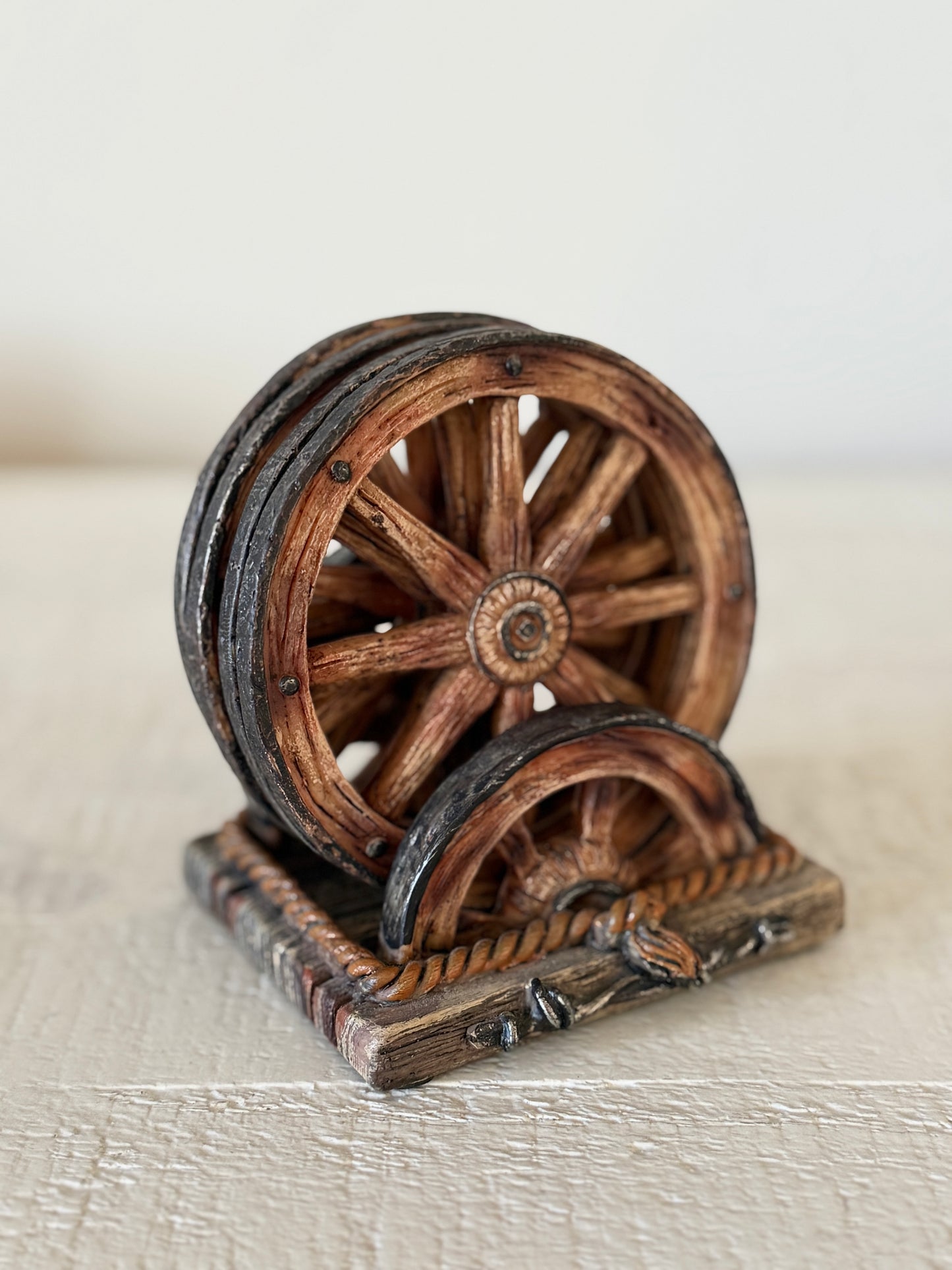 Vintage Wagon Wheel Coasters