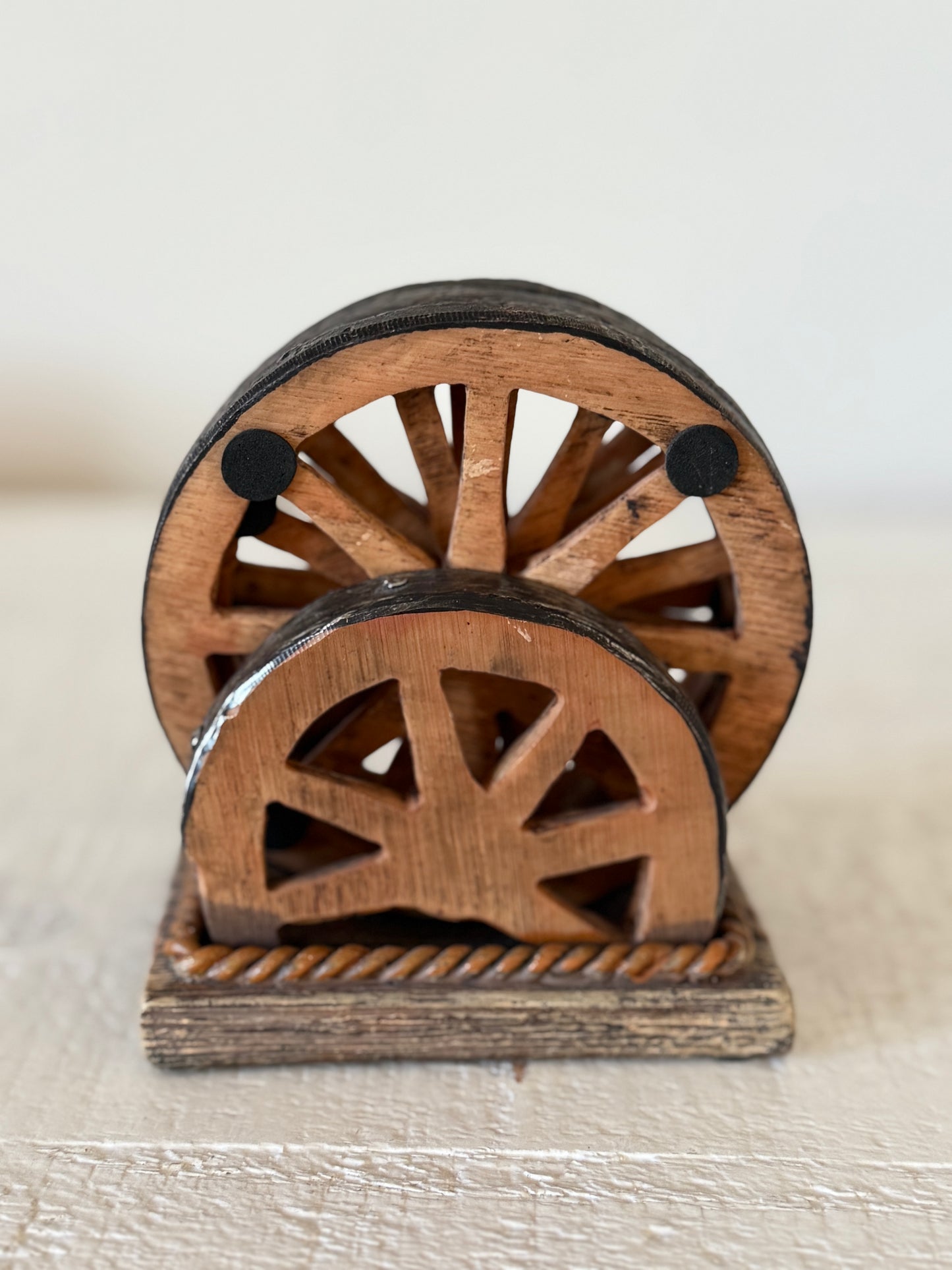 Vintage Wagon Wheel Coasters