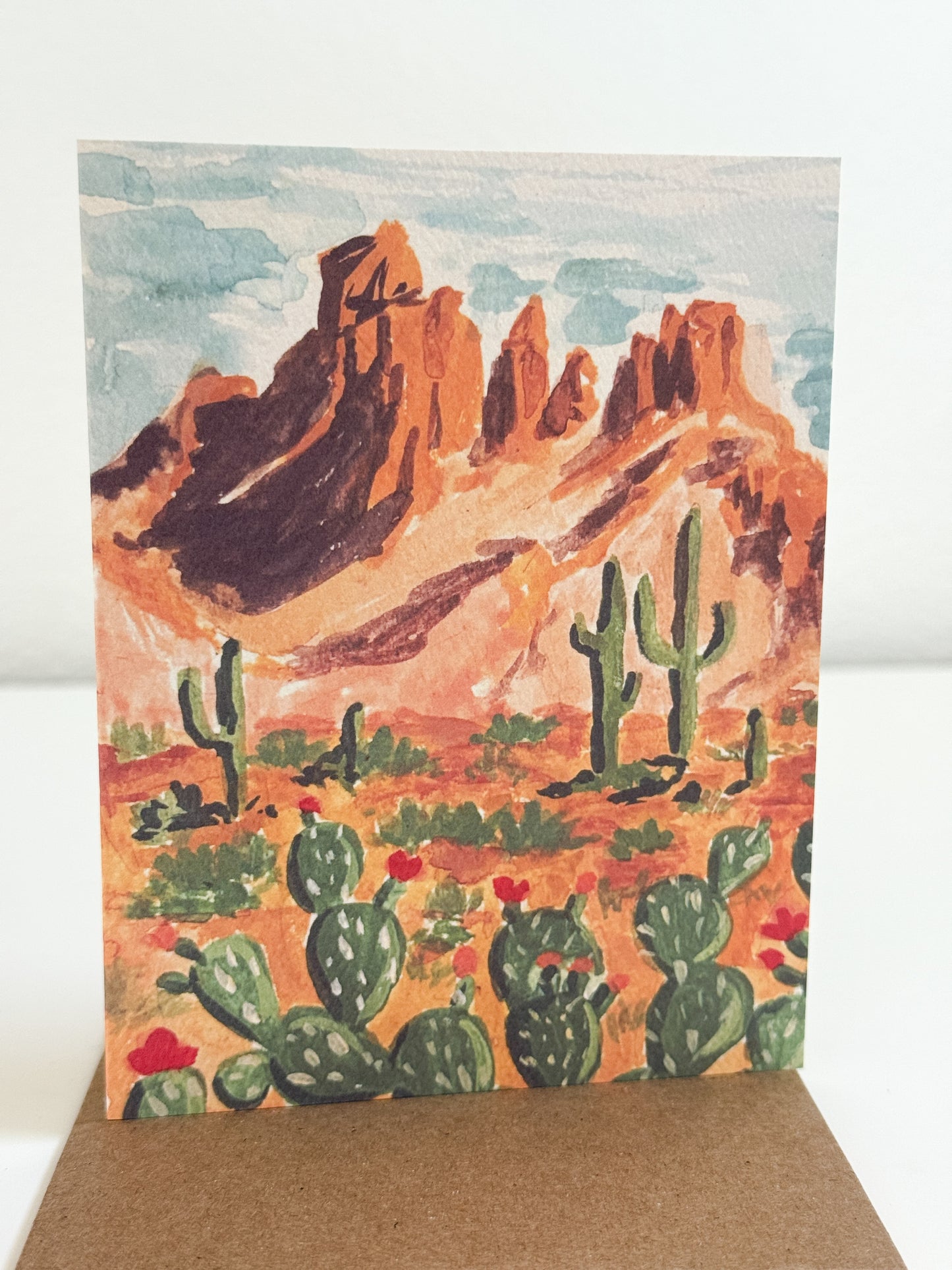 Desert Landscape Greeting Card