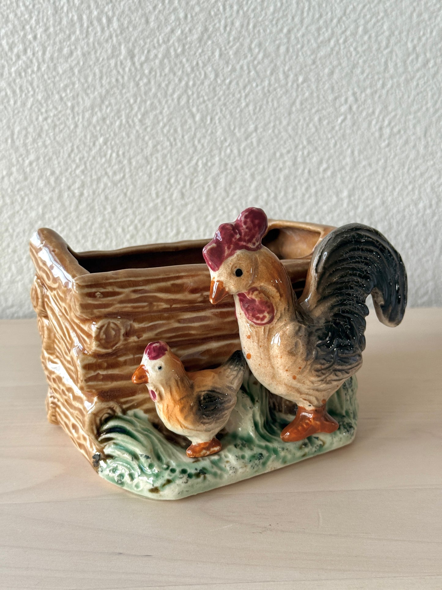 Vintage Chicken Planter