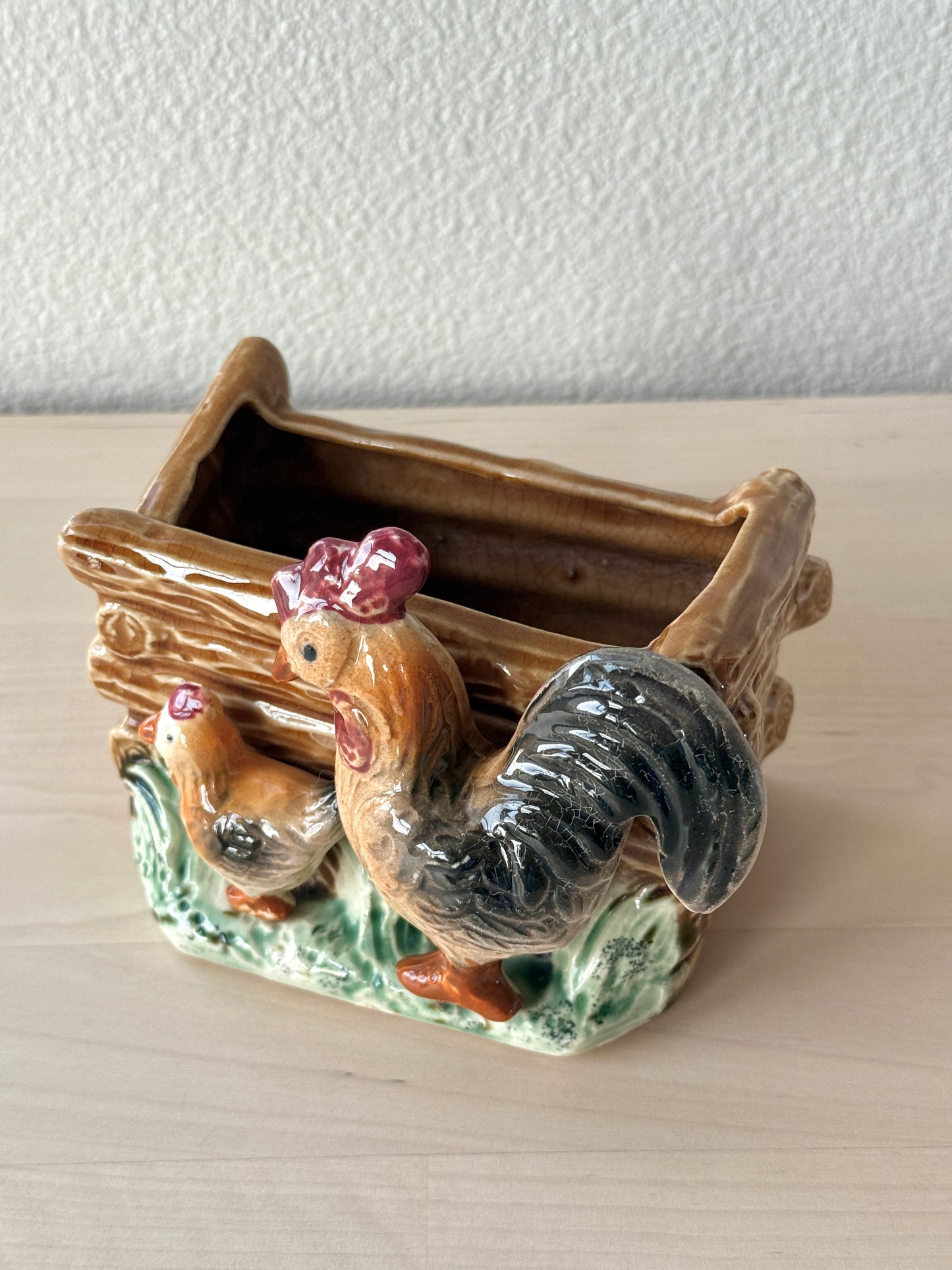 Vintage Chicken Planter