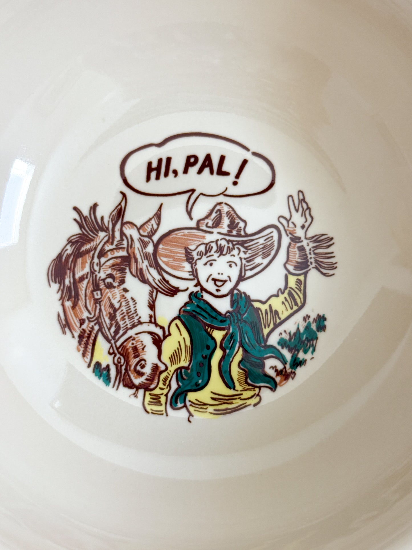 Vintage Cowboy Bowl