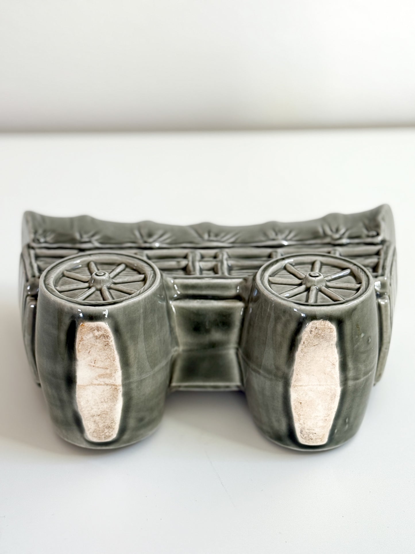 Vintage Covered Wagon Planter
