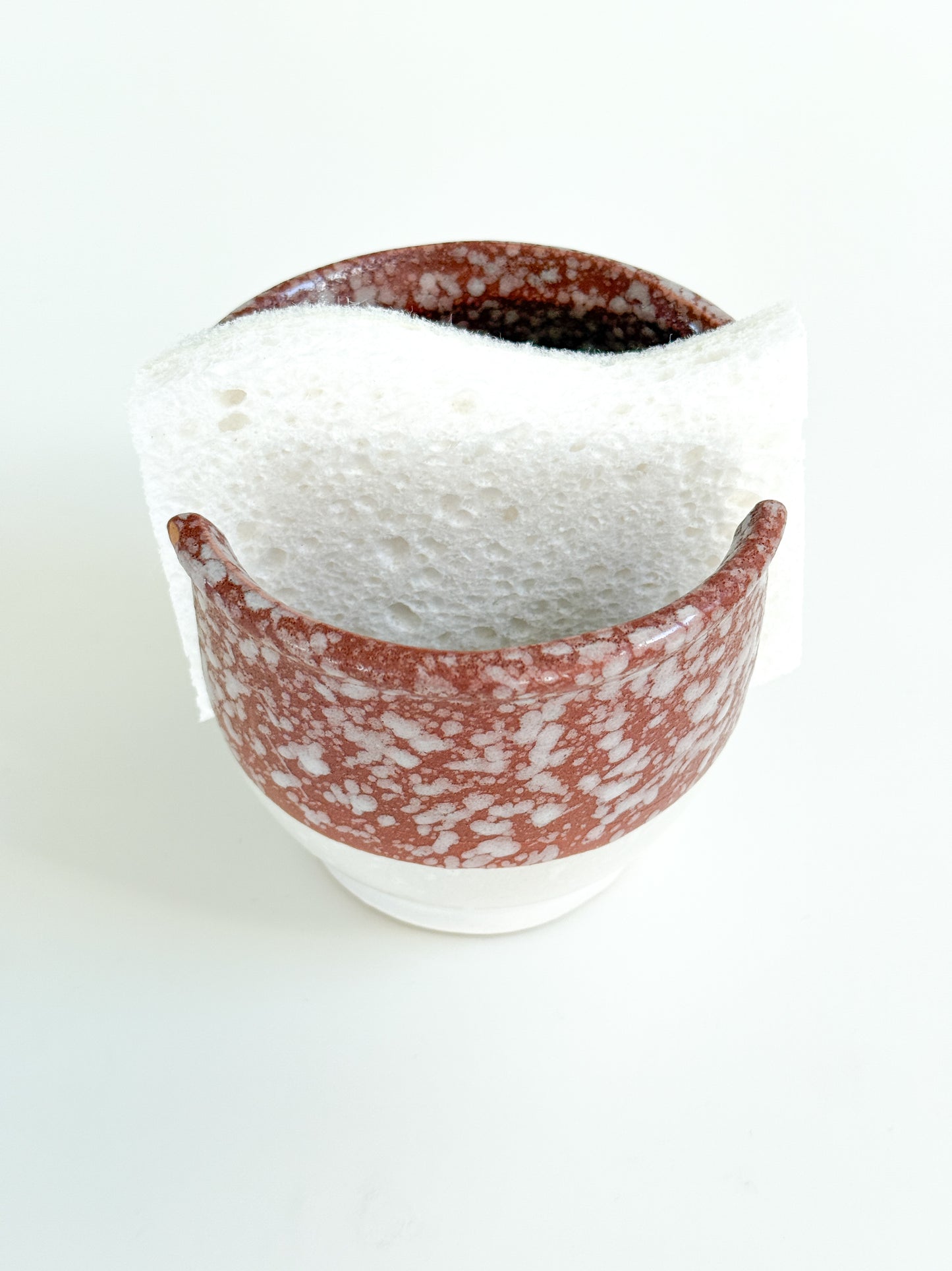 Stoneware Sponge/Napkin Holder (Terracotta)