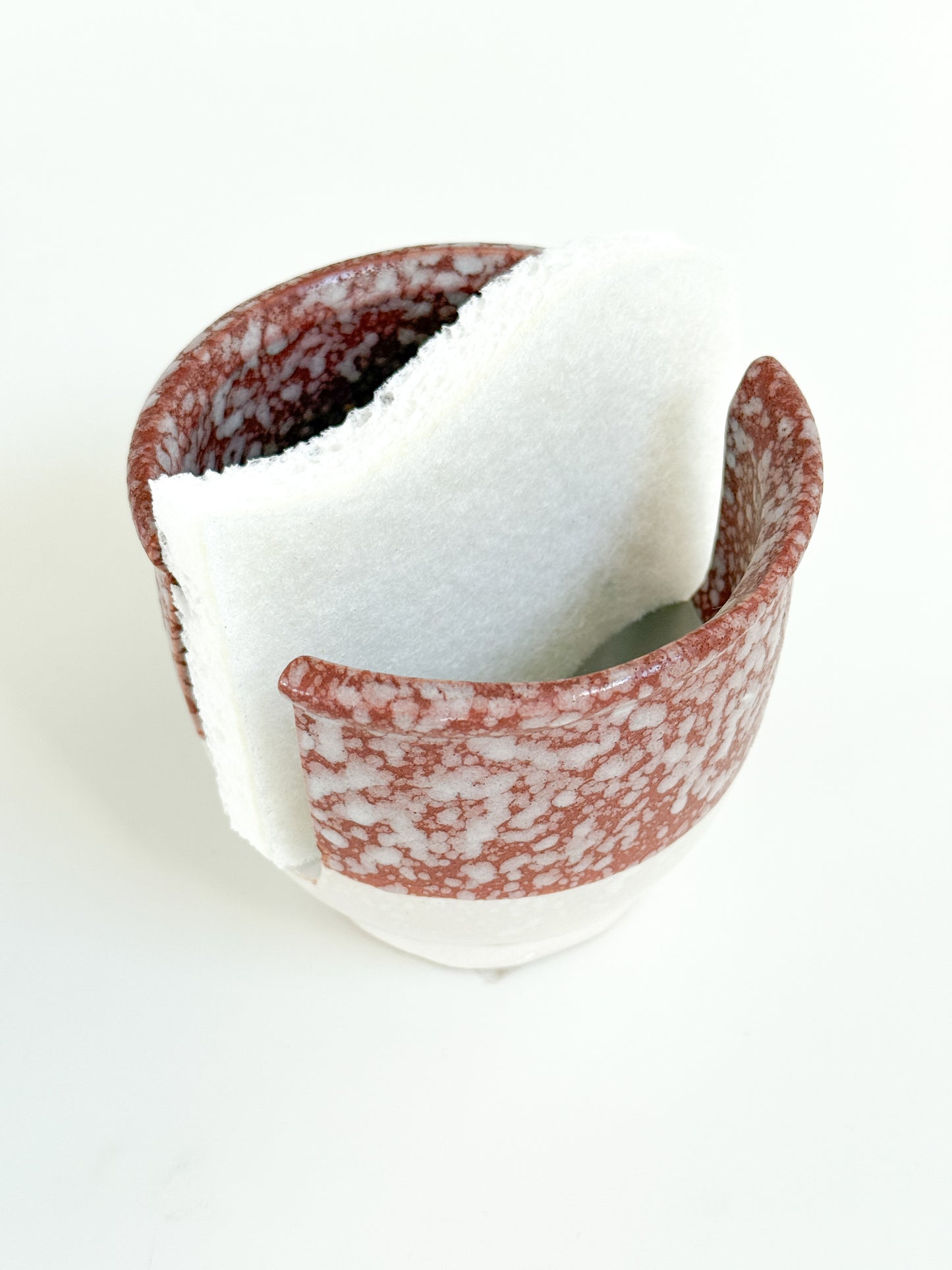 Stoneware Sponge/Napkin Holder (Terracotta)