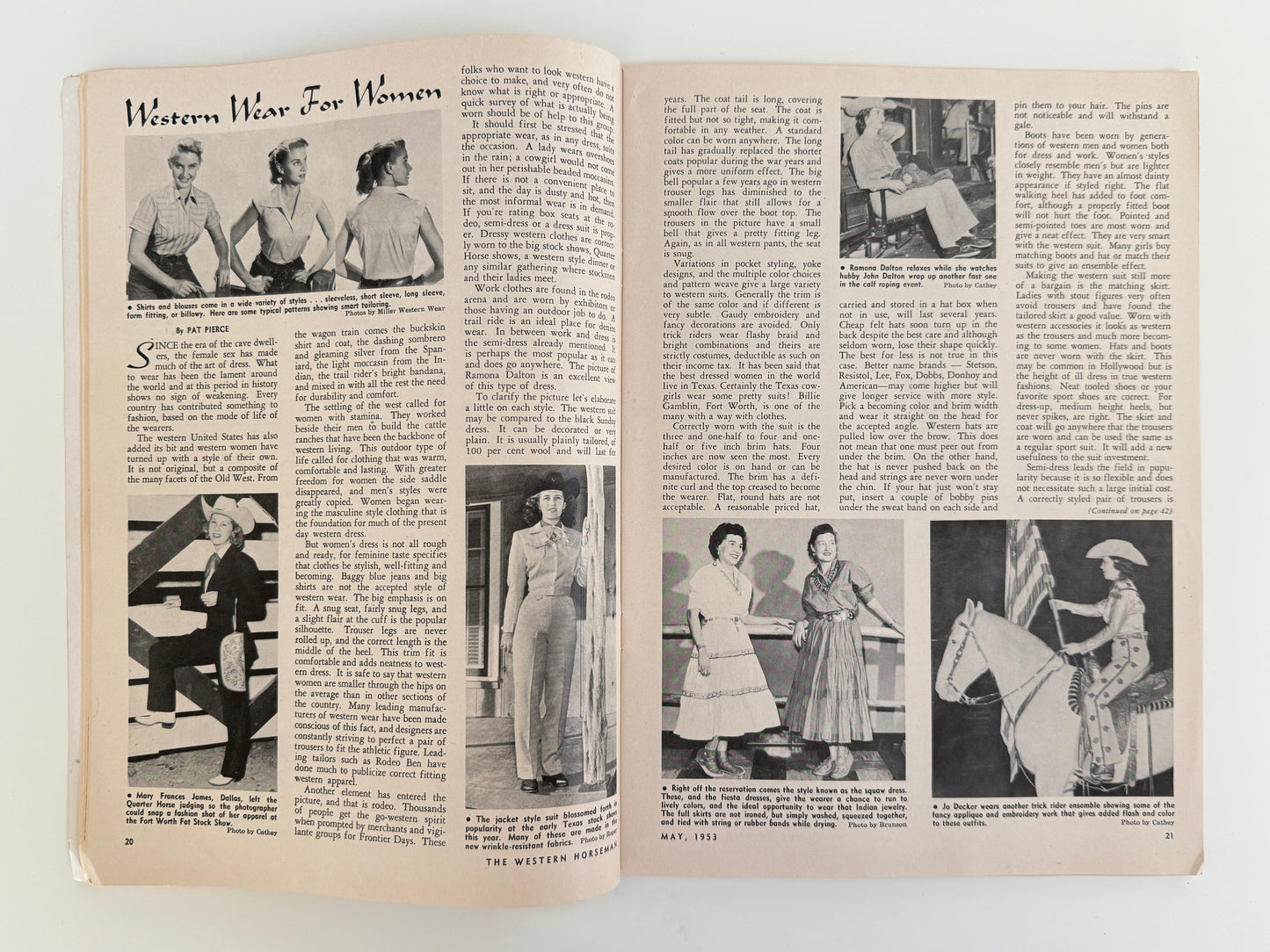 Vintage Western Horseman Magazine 1953