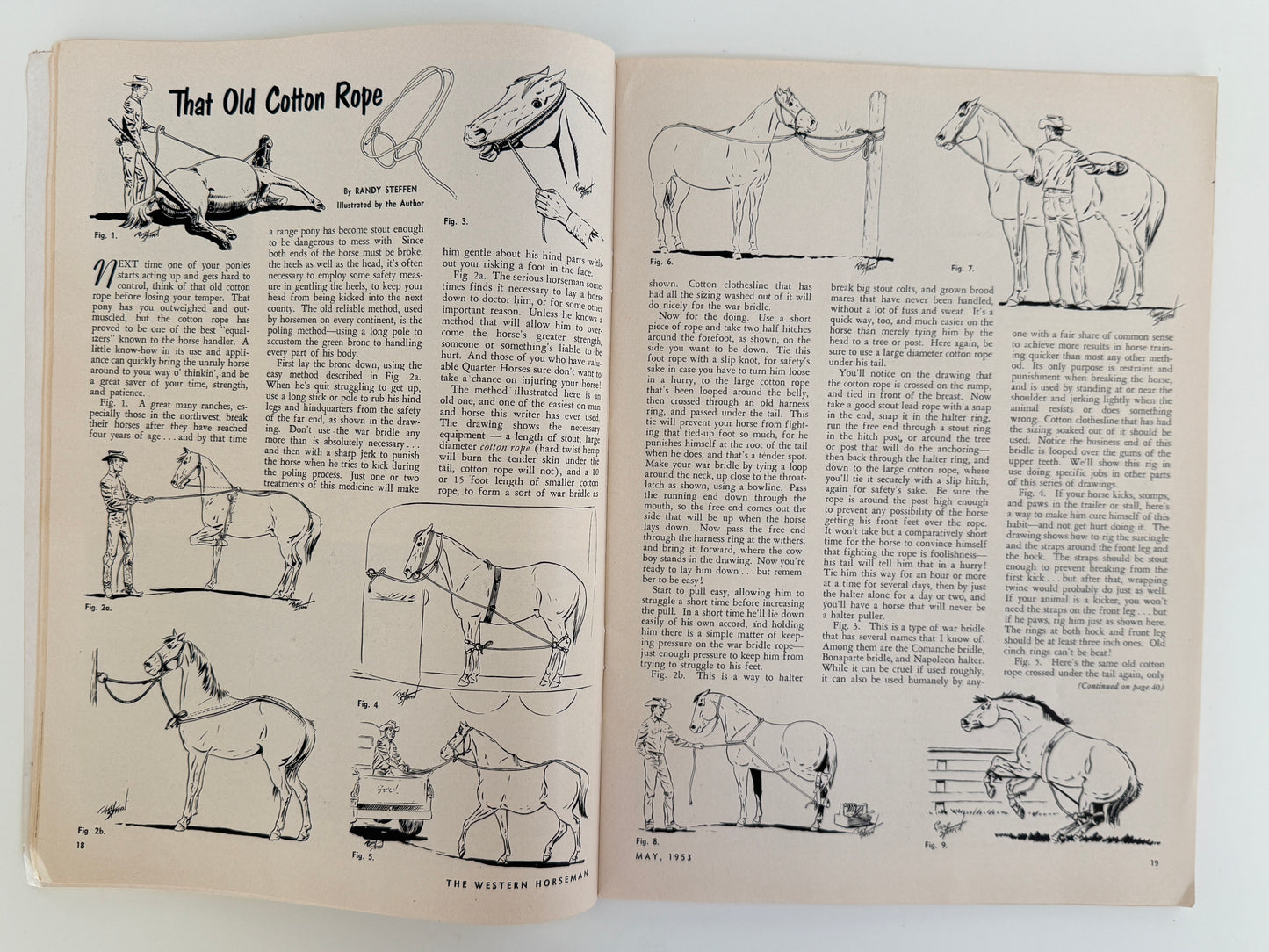 Vintage Western Horseman Magazine 1953