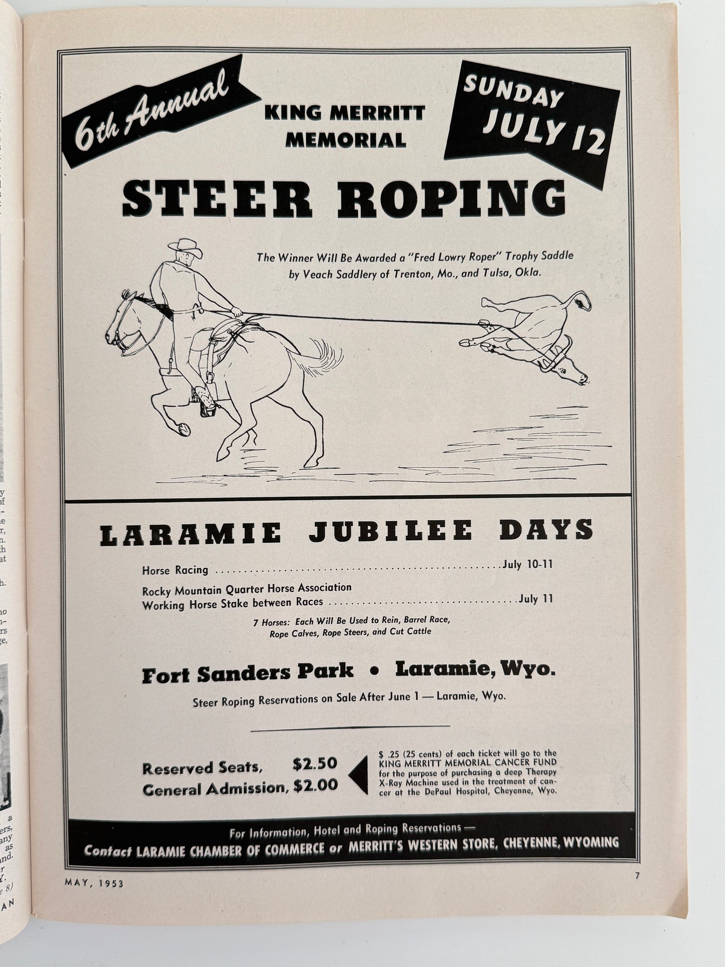 Vintage Western Horseman Magazine 1953