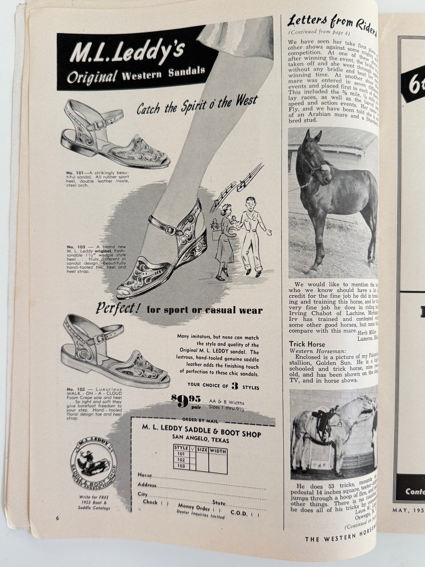Vintage Western Horseman Magazine 1953