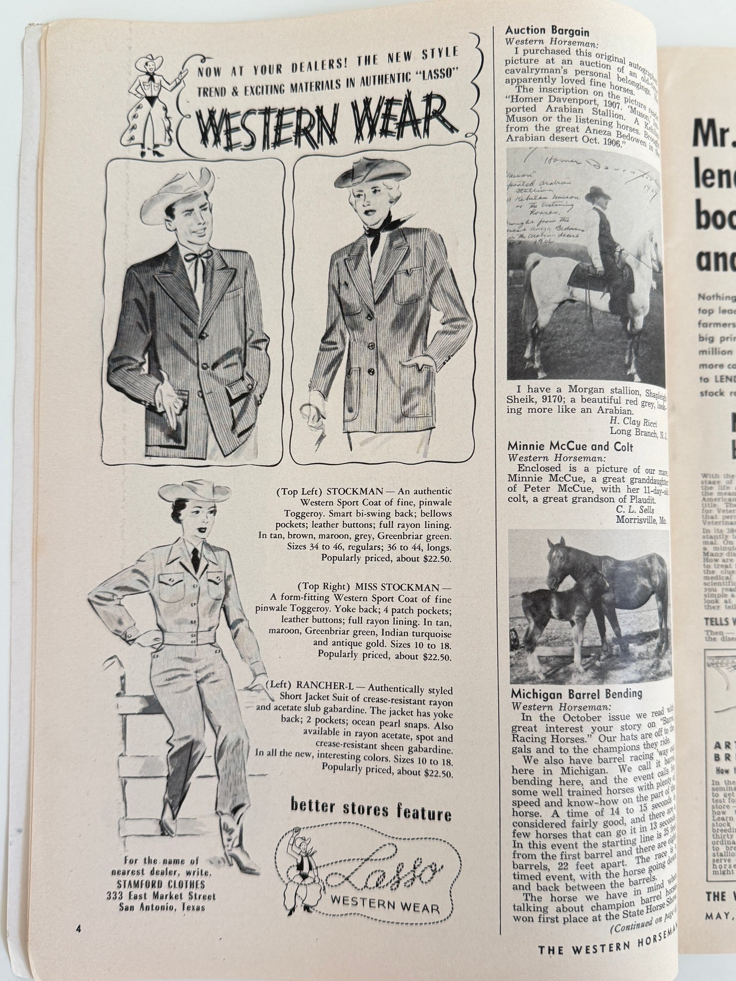 Vintage Western Horseman Magazine 1953