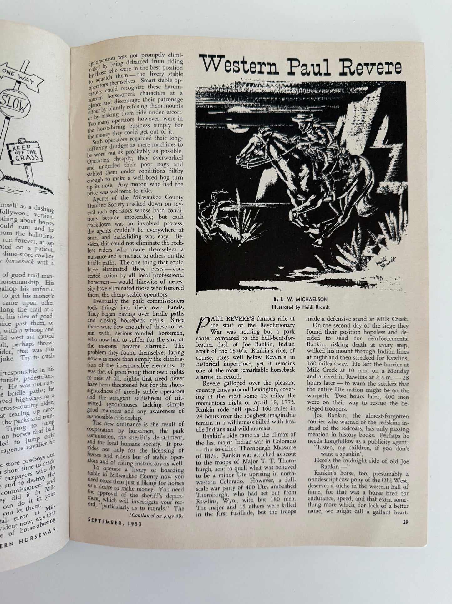 Vintage Western Horseman Magazine 1953