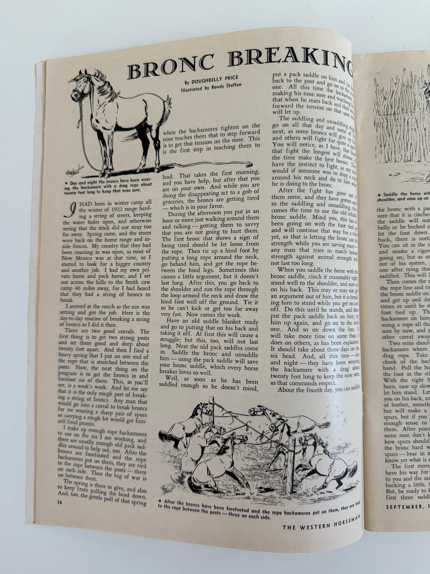 Vintage Western Horseman Magazine 1953