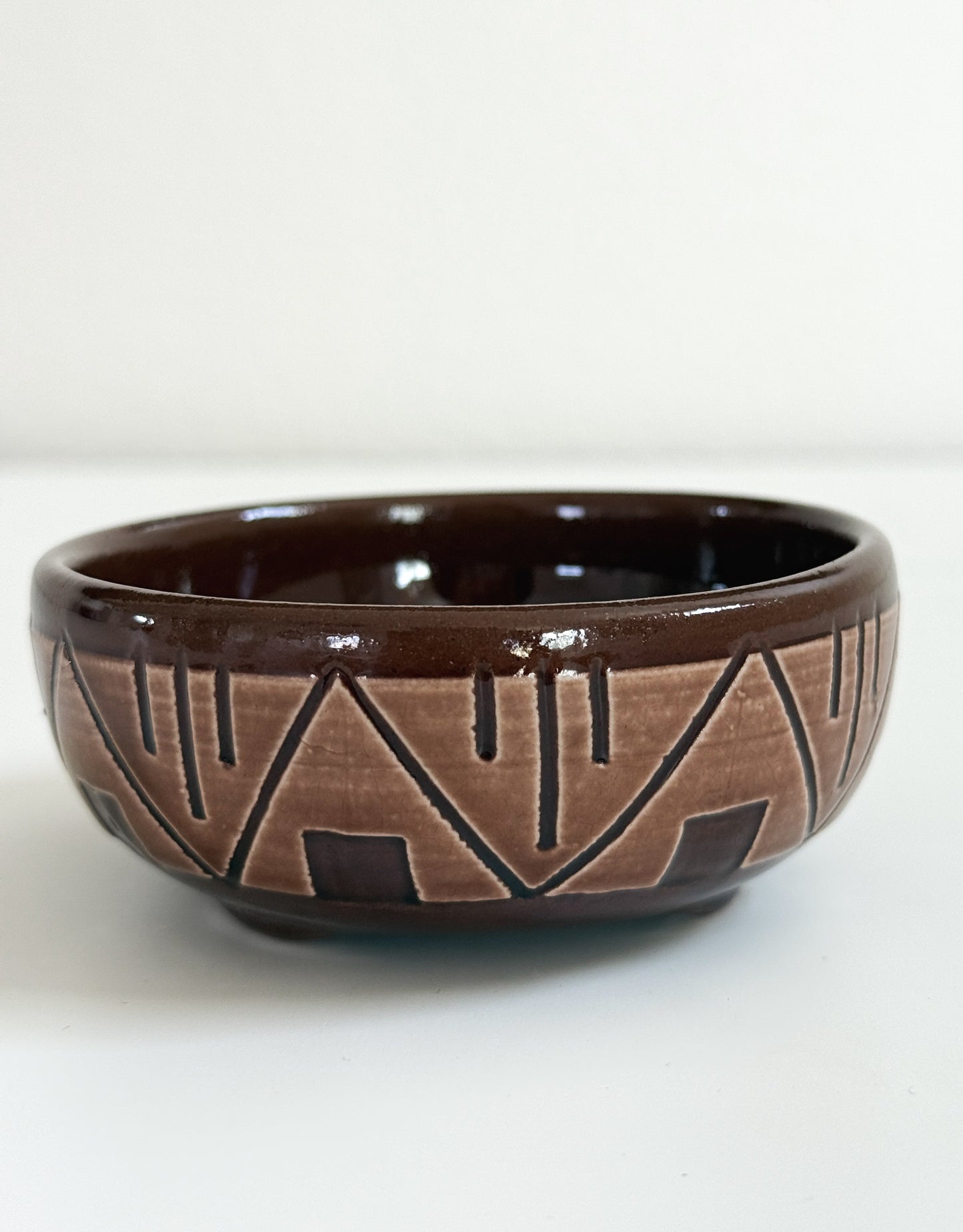Vintage Sioux Pottery Trinket Dish