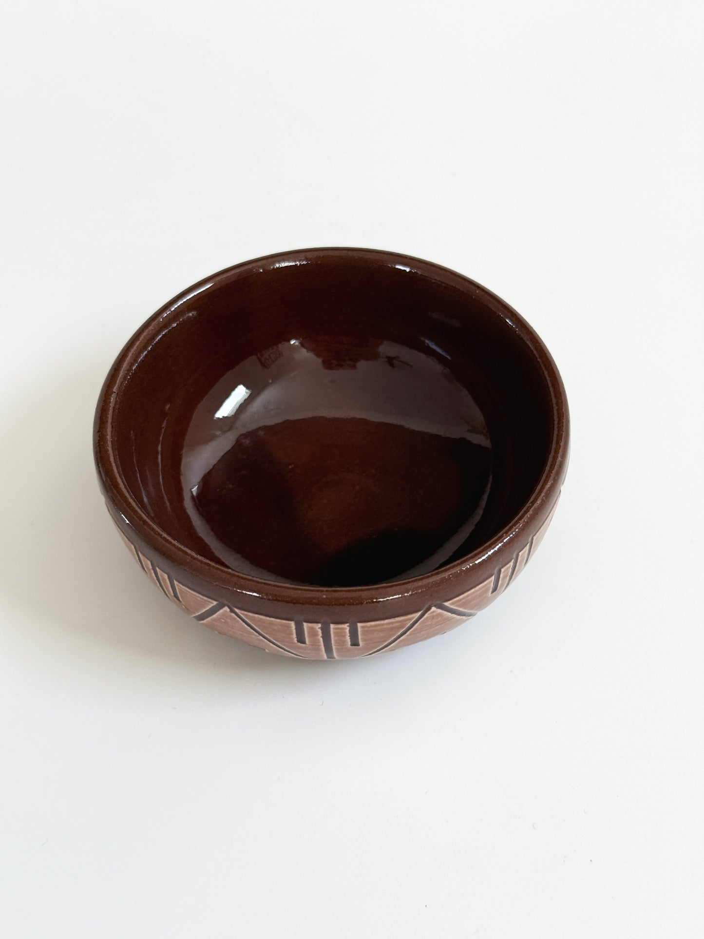 Vintage Sioux Pottery Trinket Dish