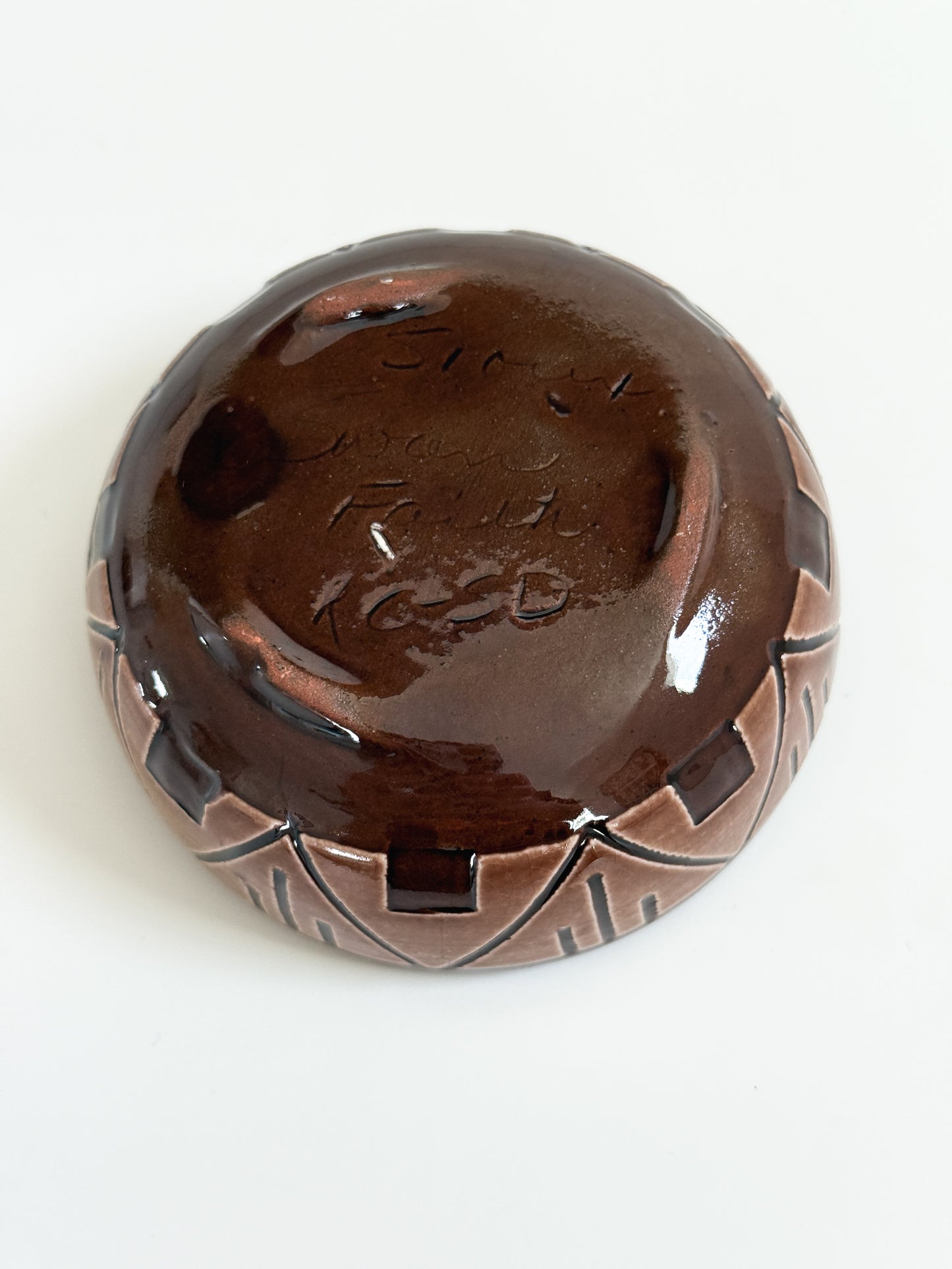 Vintage Sioux Pottery Trinket Dish