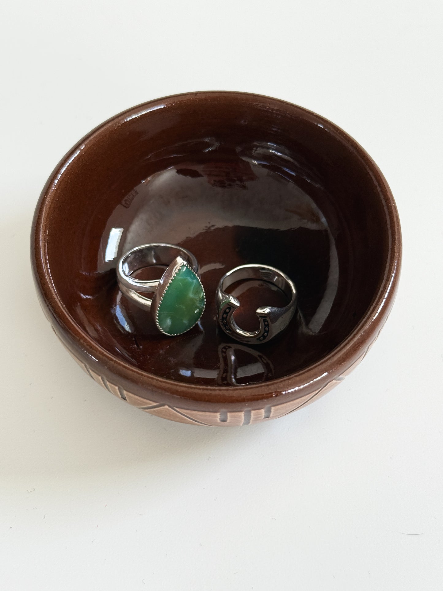 Vintage Sioux Pottery Trinket Dish