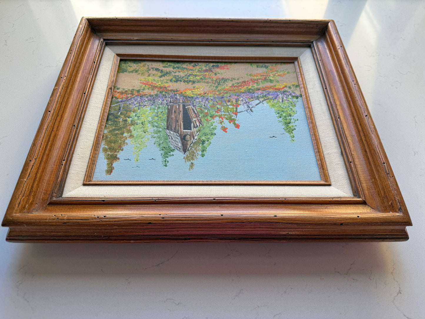Vintage Outhouse Painting