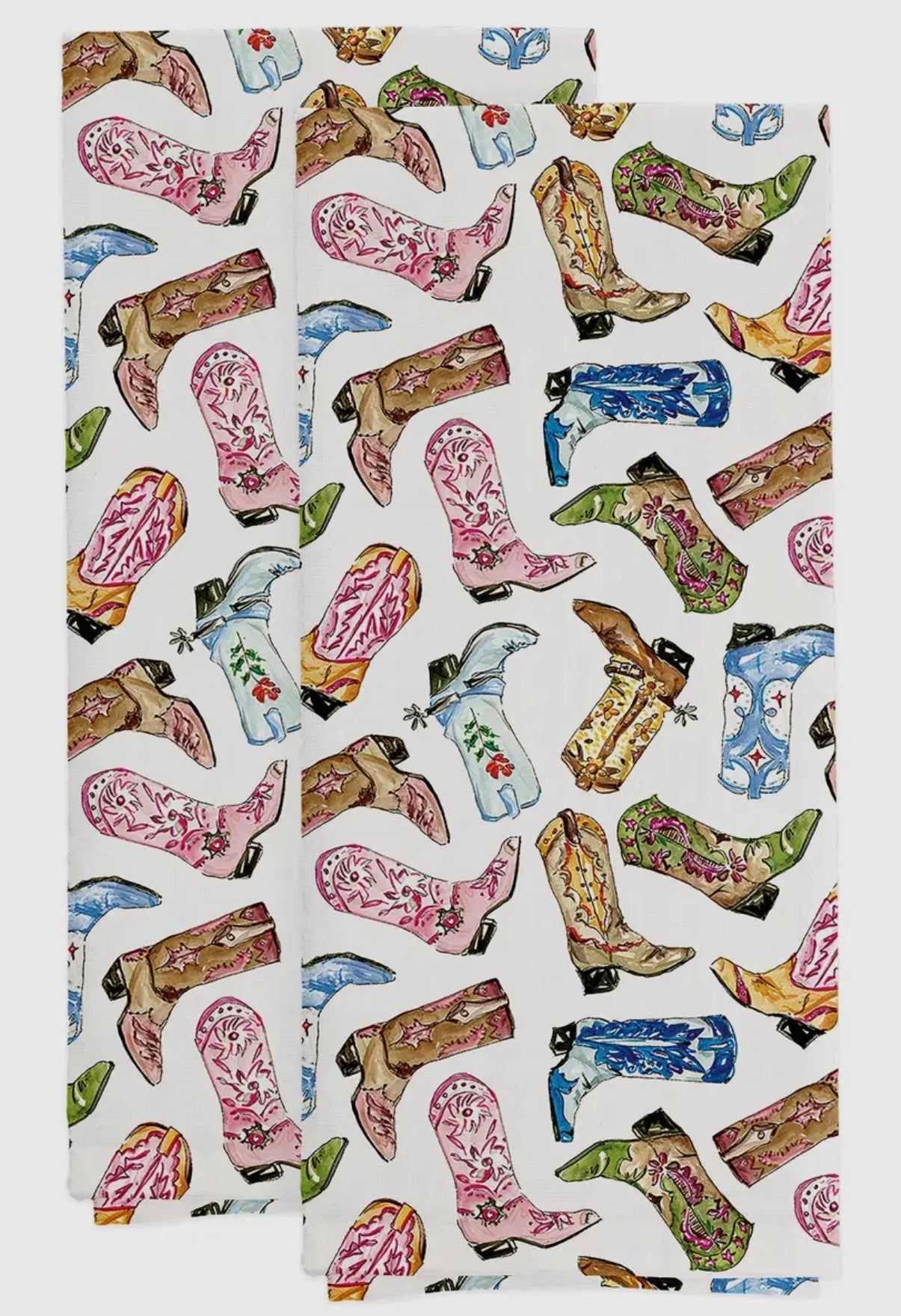 Boot Scootin’ Tea Towel