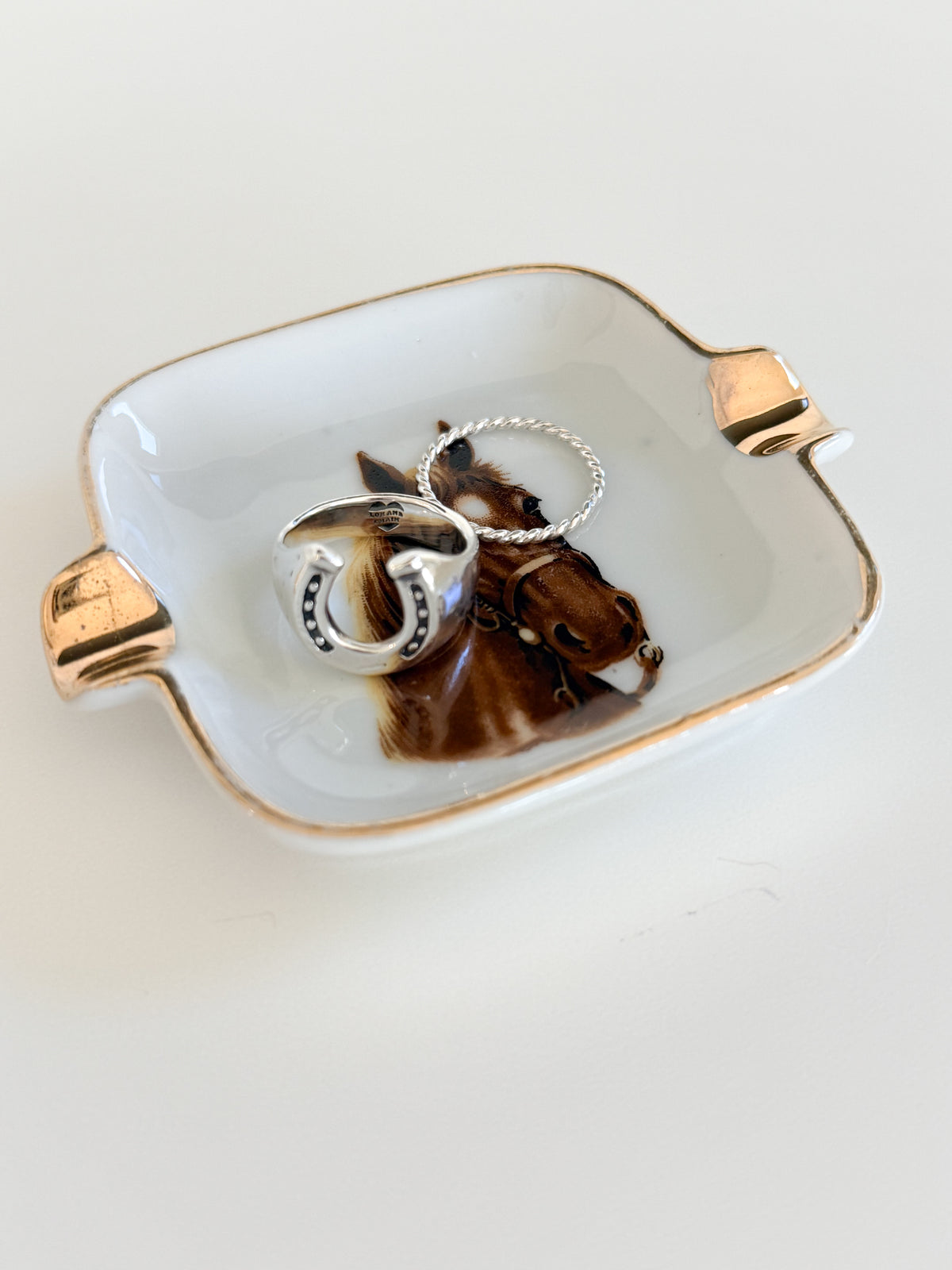 Vintage Horse Ring Dish