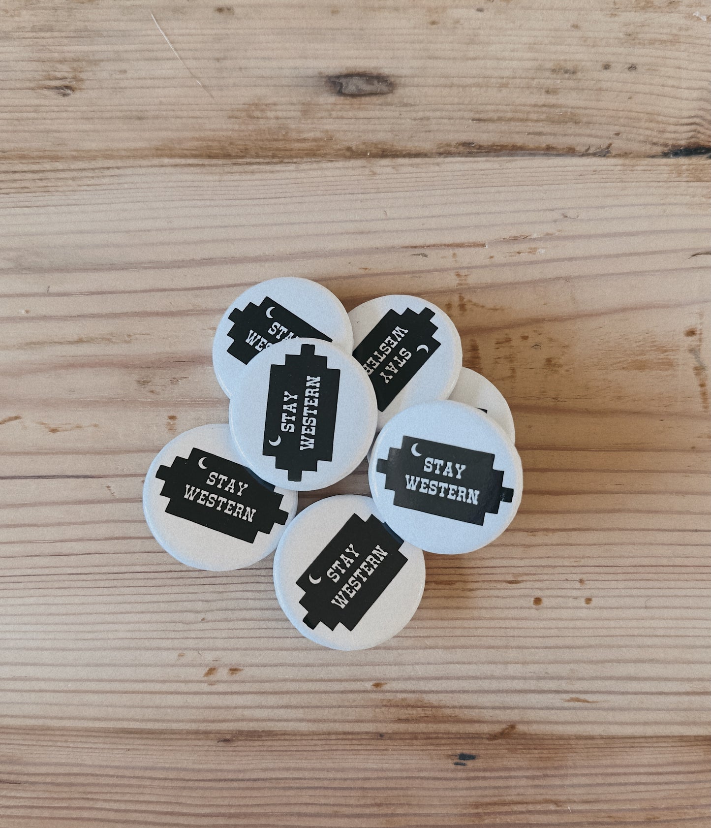 Stay Western Round Button