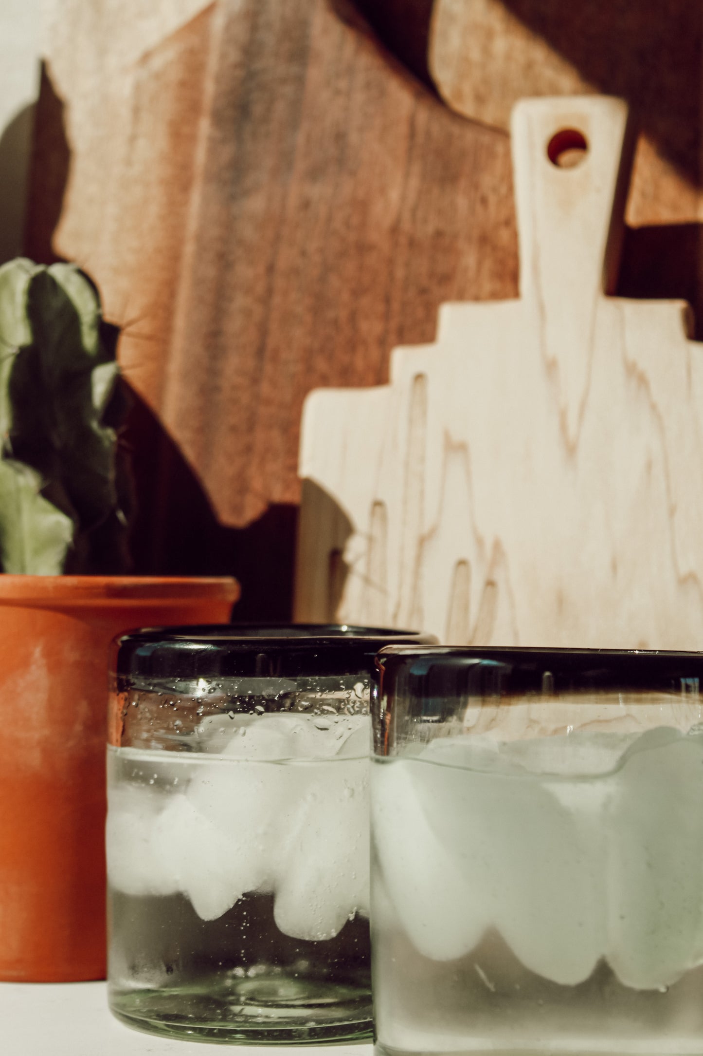 Hand Blown Glass Tumbler Set
