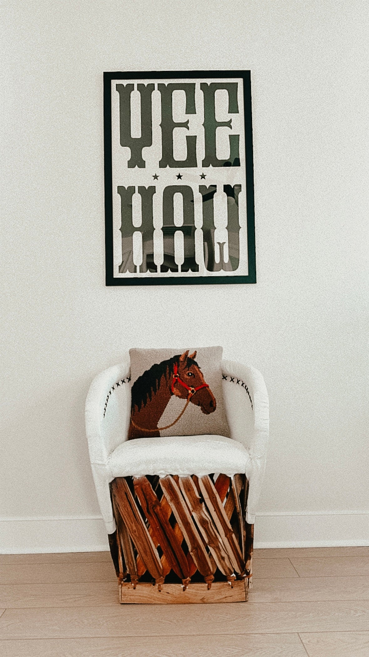 Horse Hook Pillow