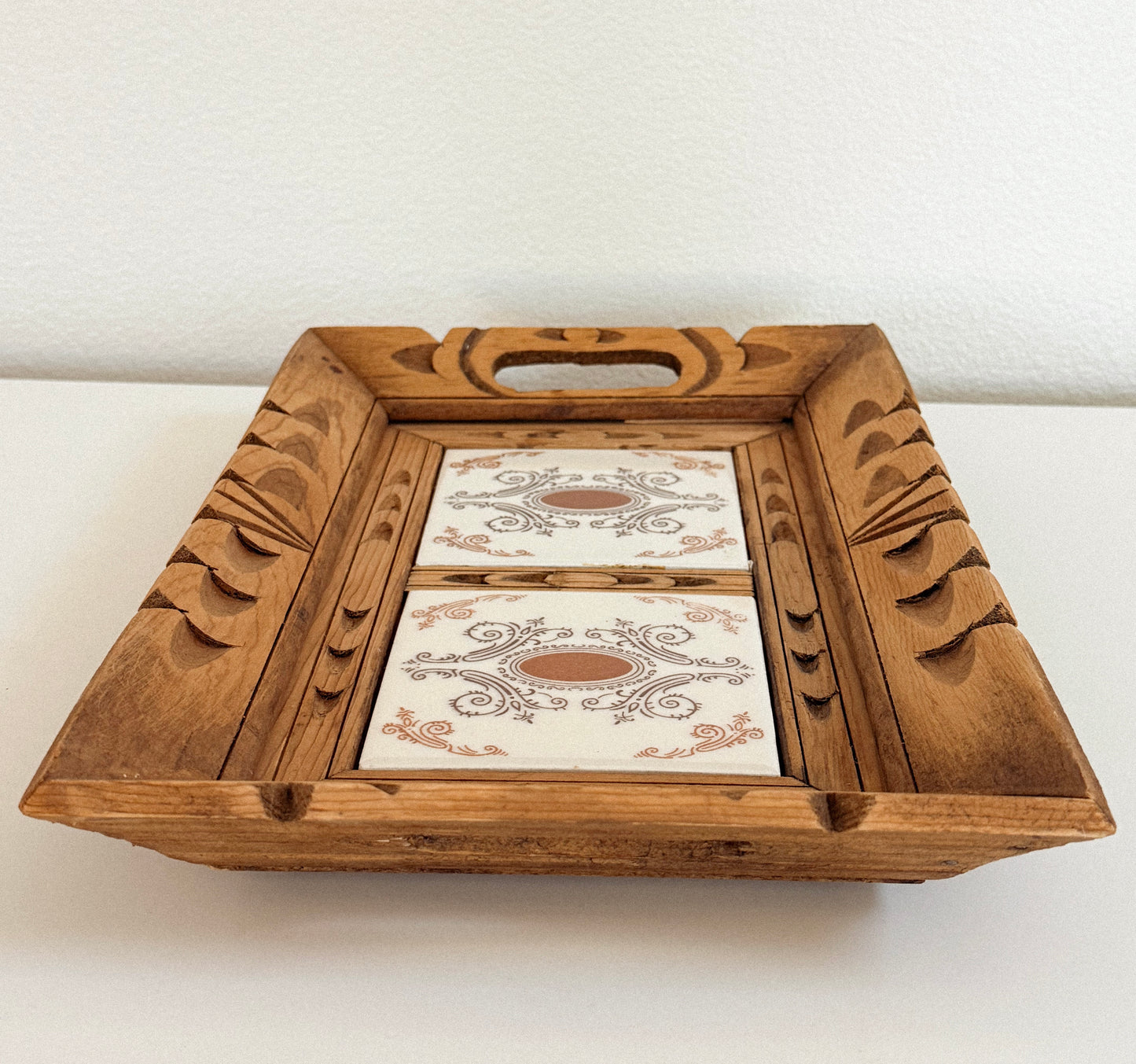 Vintage Double Tile Tray