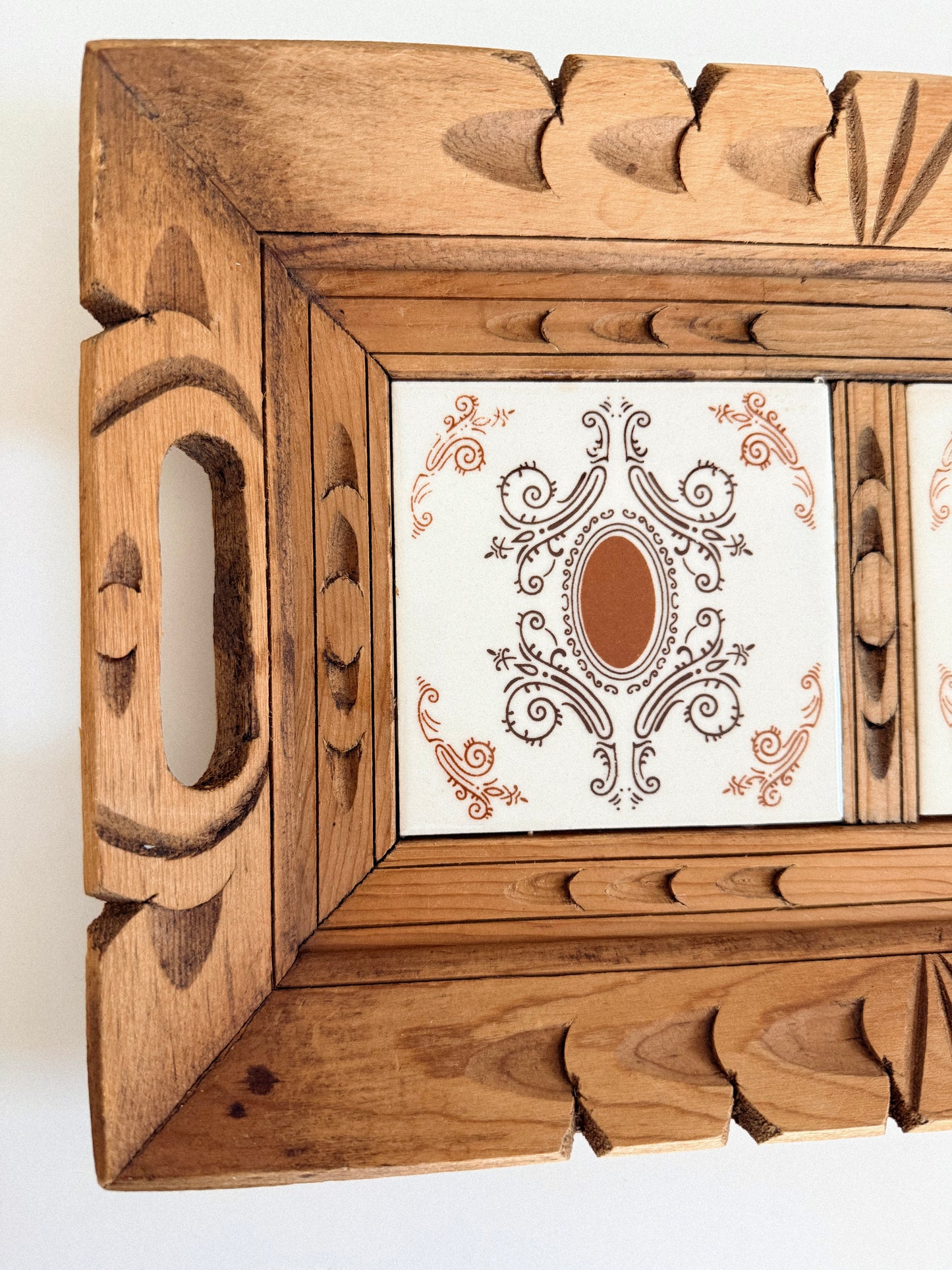 Vintage Double Tile Tray
