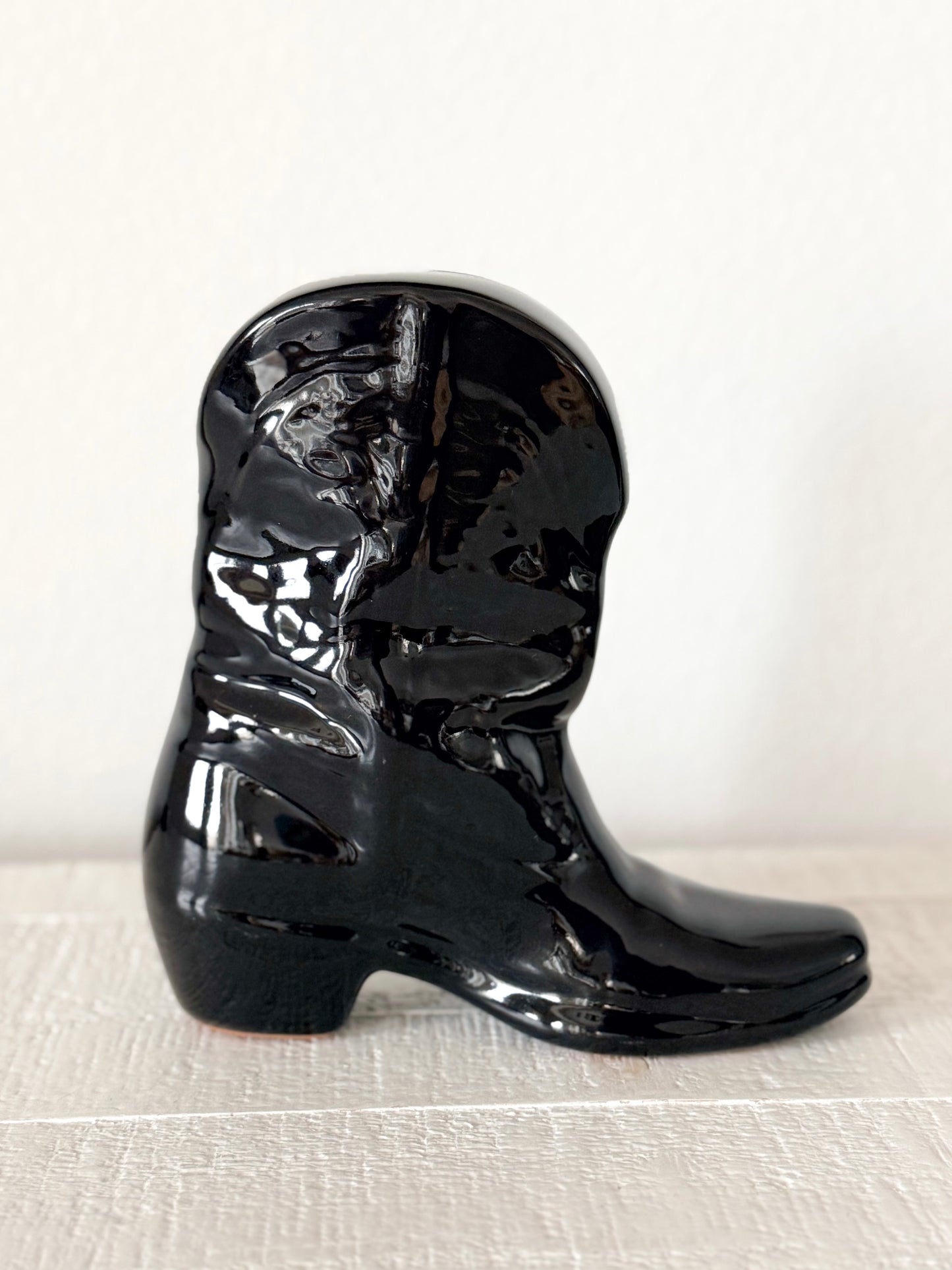 Vintage Frankoma Boot Bank